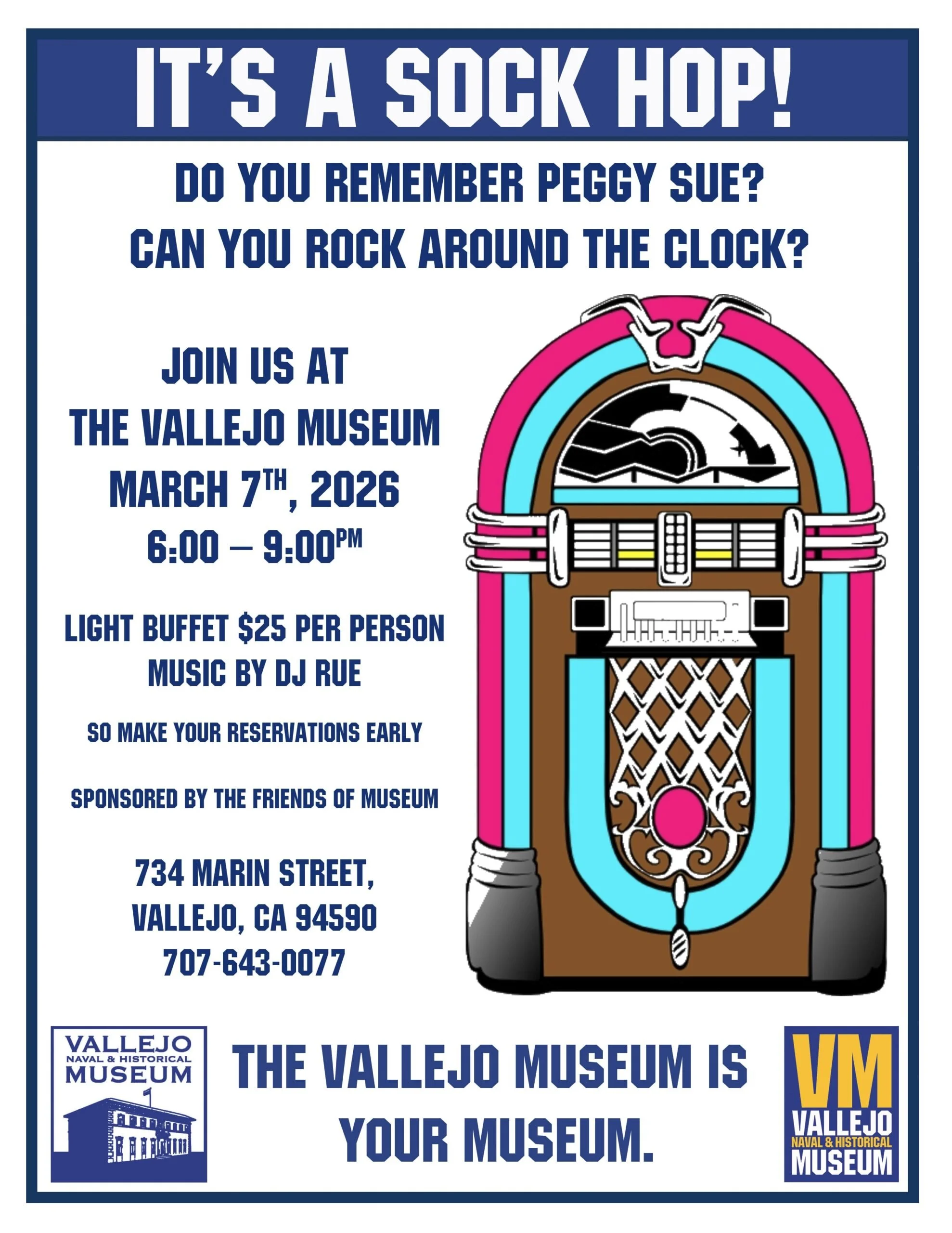 Sock Hop Fundraiser at the Vallejo Museum