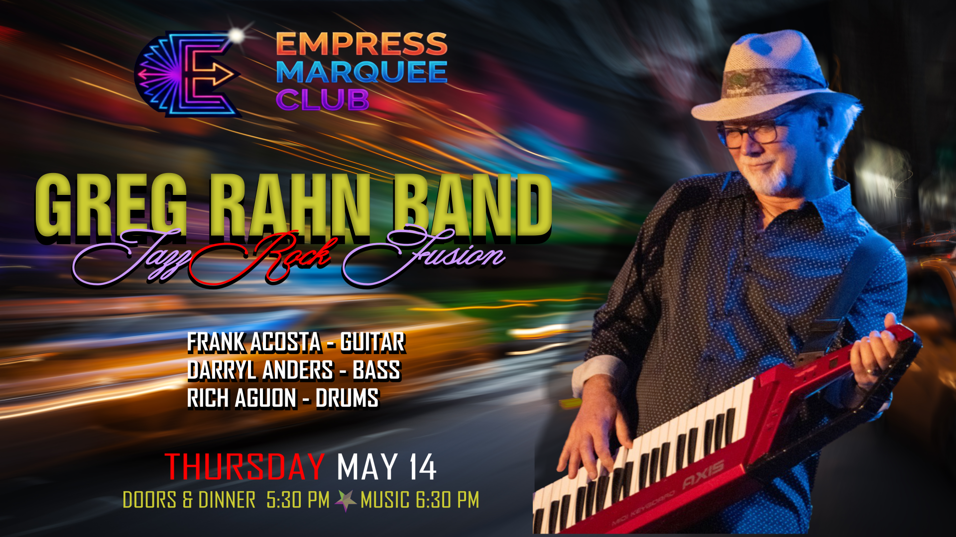 Greg Rahn Band: Jazz, Rock, Fusion