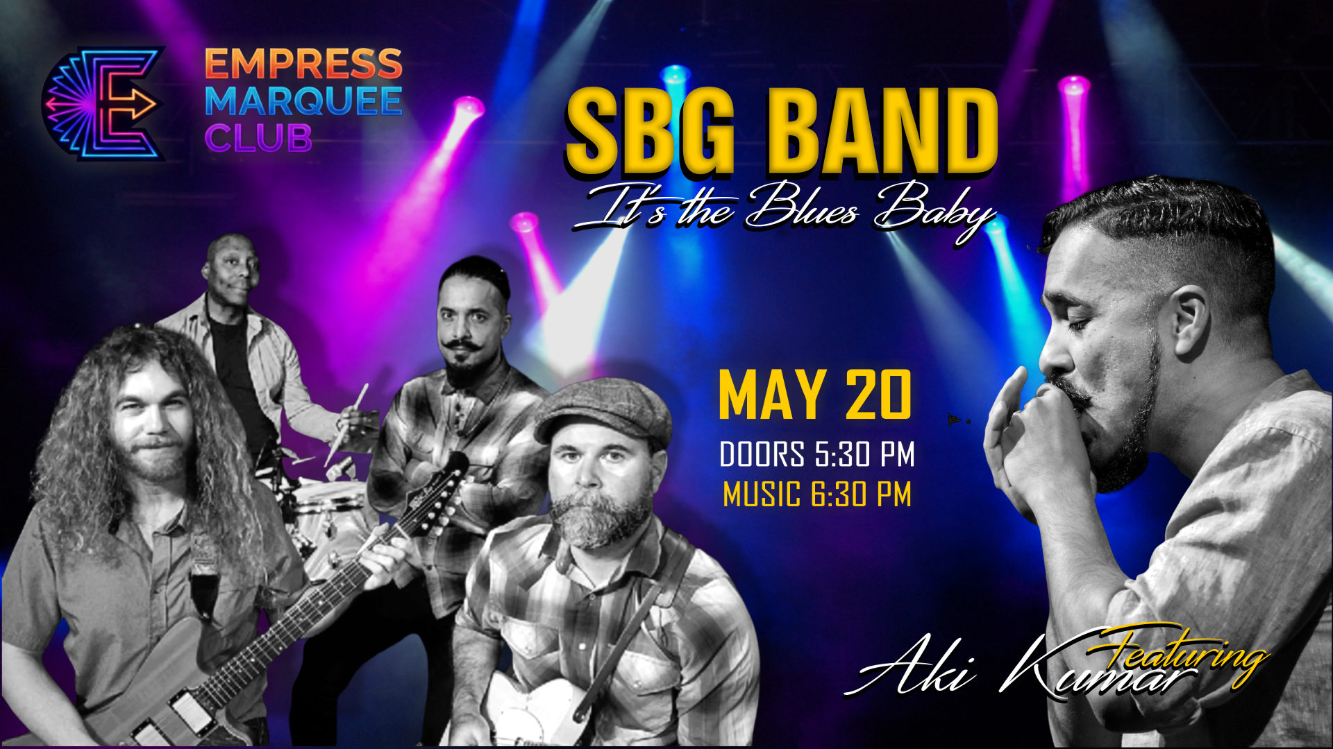 Aki Kumar & The SBG Band: It’s the Blues, Baby