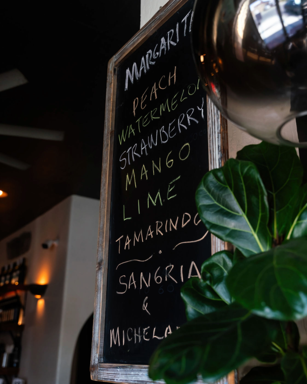 Margarita menu at Taco Jalisco in Vallejo