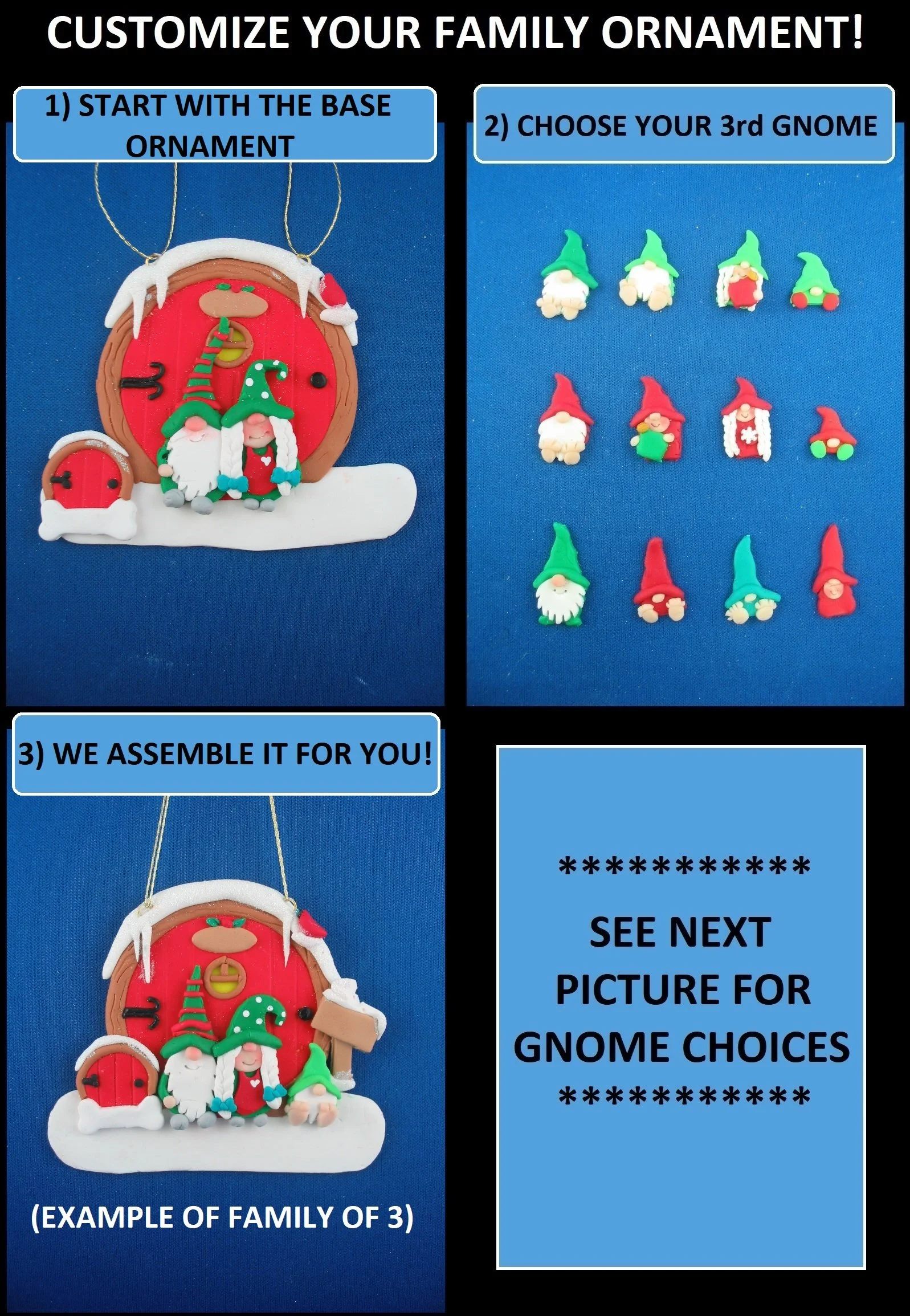 gnome family of 3 with pet house customization collage.jpg