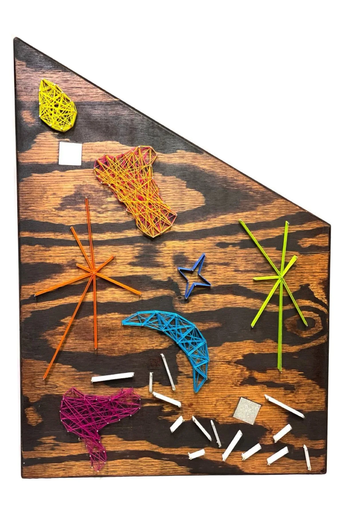 "Mid-Century Postmodern"
Mixed Media on Wood Panel, 30" x 21"
$175