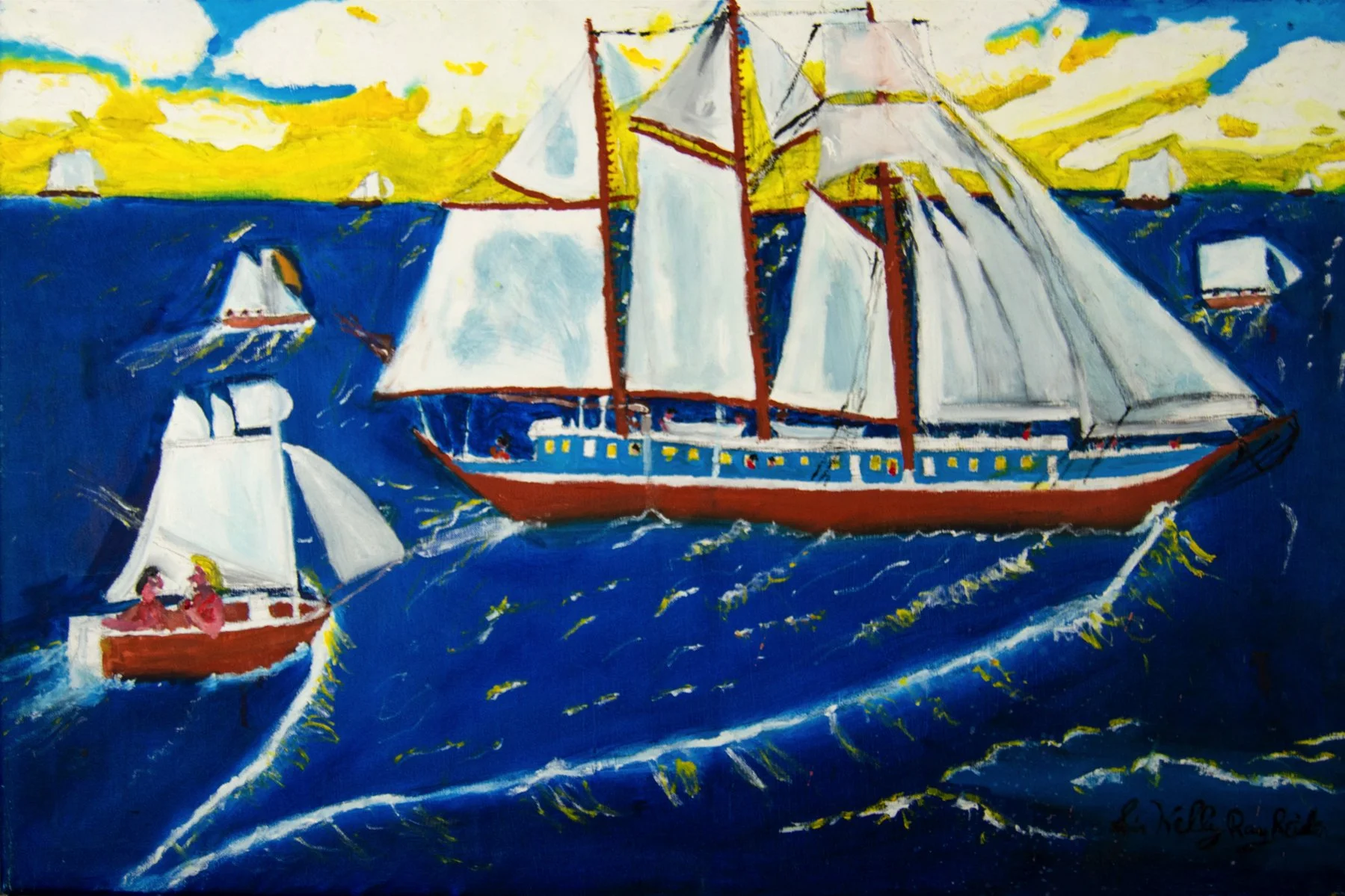 "Lost at Sea" by Kelly Reider, Oil on Canvas, 24 x 36, $275