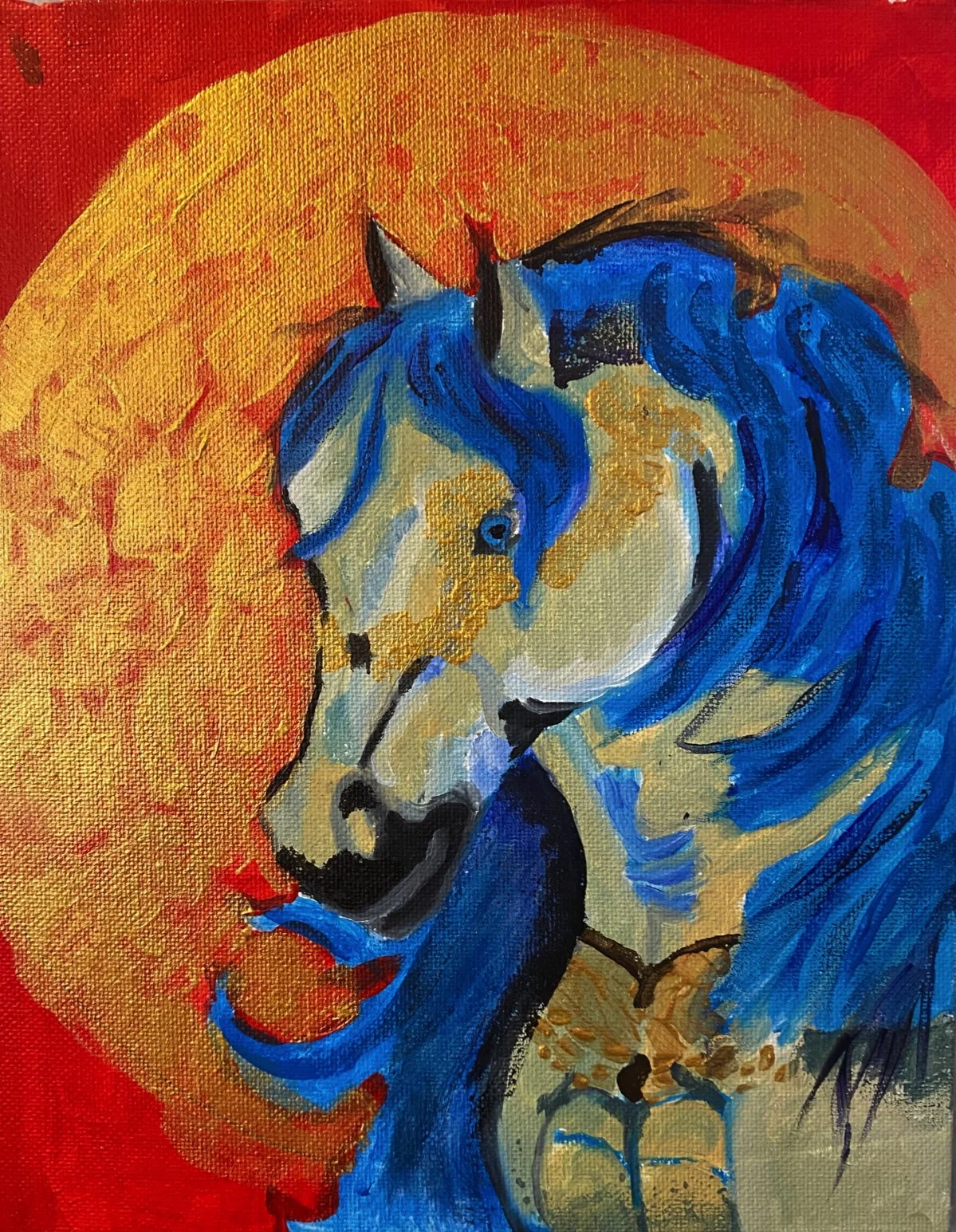 "Pure Gold" by Steven Fisher, Oil on Panel, 8 x 10 $75