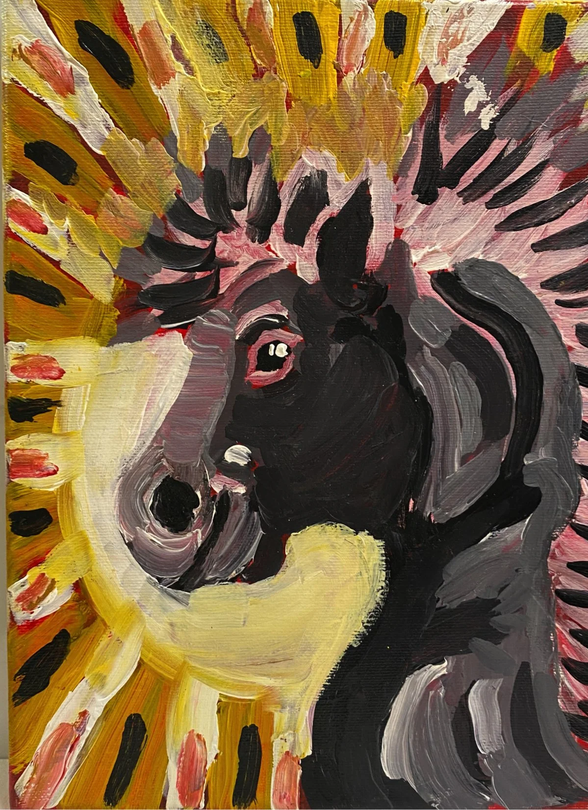 "The Smile" by Steven Fisher, Acrylic on Canvas, 9 x 12, $100