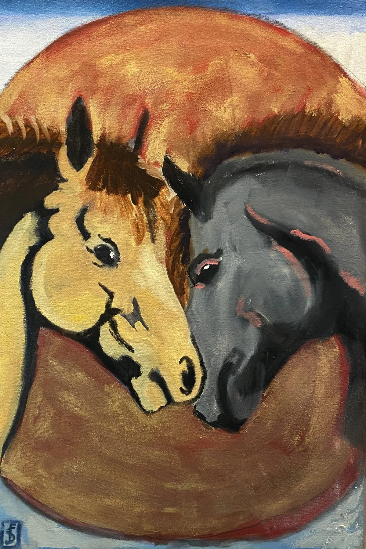 "Lovers" by Steven Fisher, Oil (Gallery Wrap), 16 x 24, $250