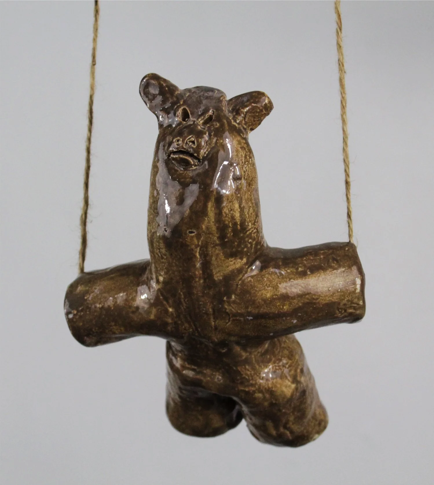 "Flying Llama" by Richmond Freeman, Ceramics, 8 x 2 x 5 ($50)