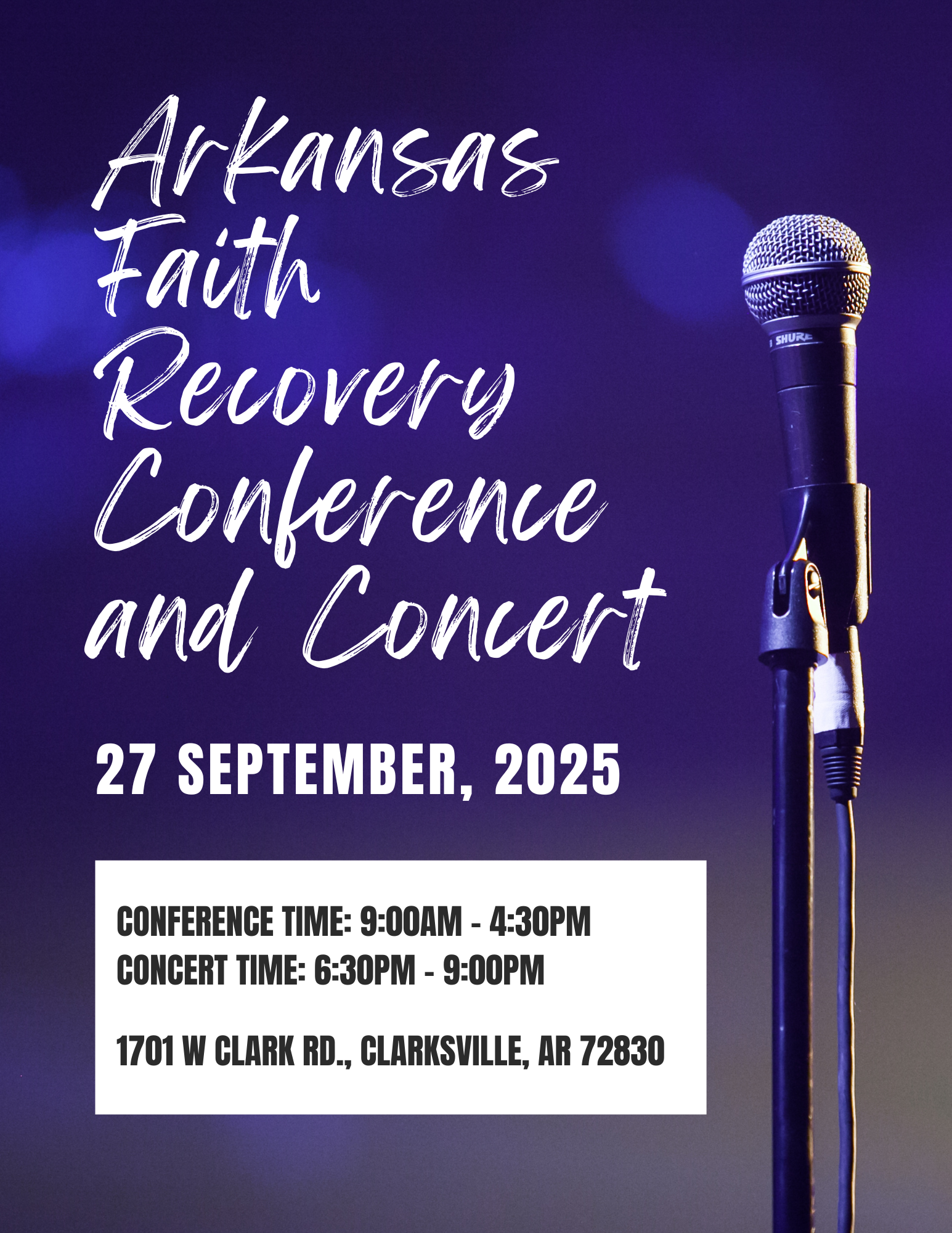 Arkansas Faith Recovery Concert