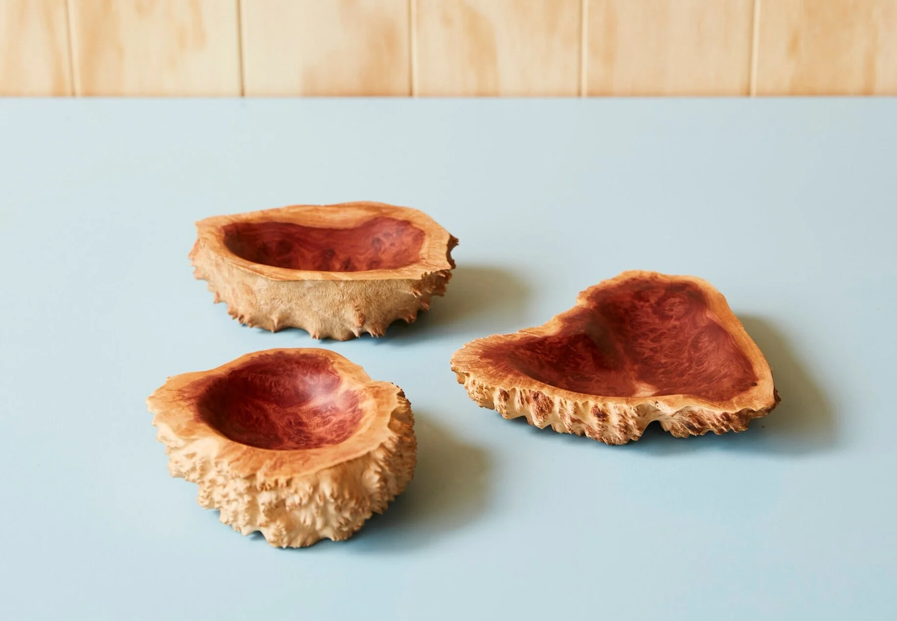 Set of 3 Burl Pinch / Jewellery Mallee Burl Bowls