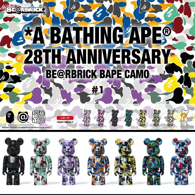 A BATHING APE 28TH ANNIVERSARY BE@RBRICK — Shoppers' Co-op