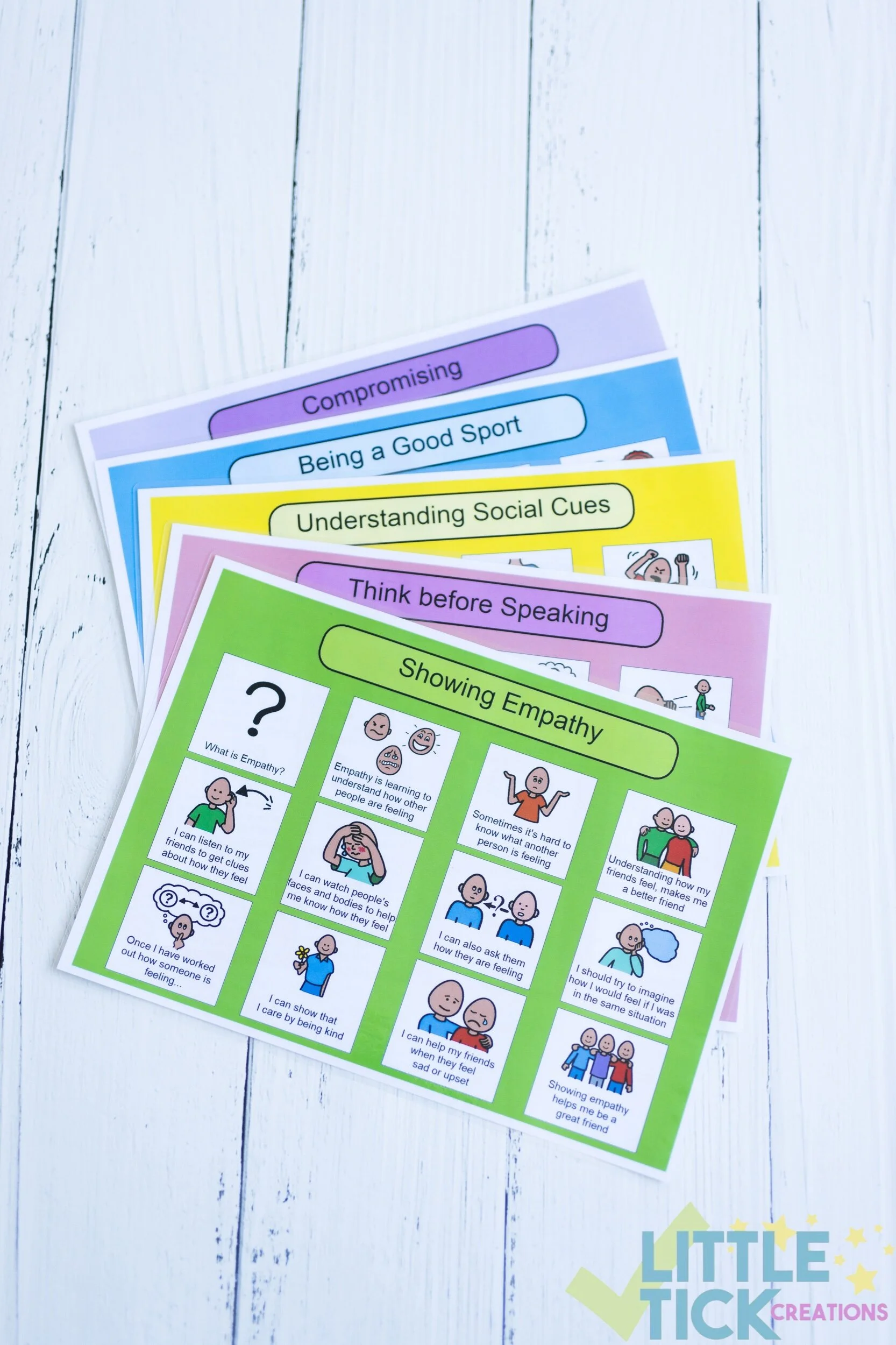 DEMONSTRATING VALUES Social Story Pack — Little Tick Creations