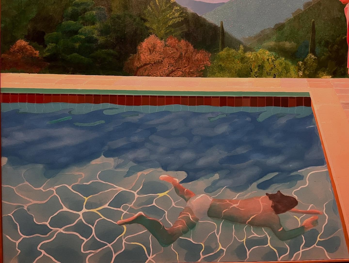 Hockney 25 FLV-Not a huge fan but I appreciate his curiosity and how prolific he is. His portraits are probably my favorites. Awesome exhibit. #hockney #lvf #fondationlouisvuitton #paris #art #expressionism #impressionism #monumental