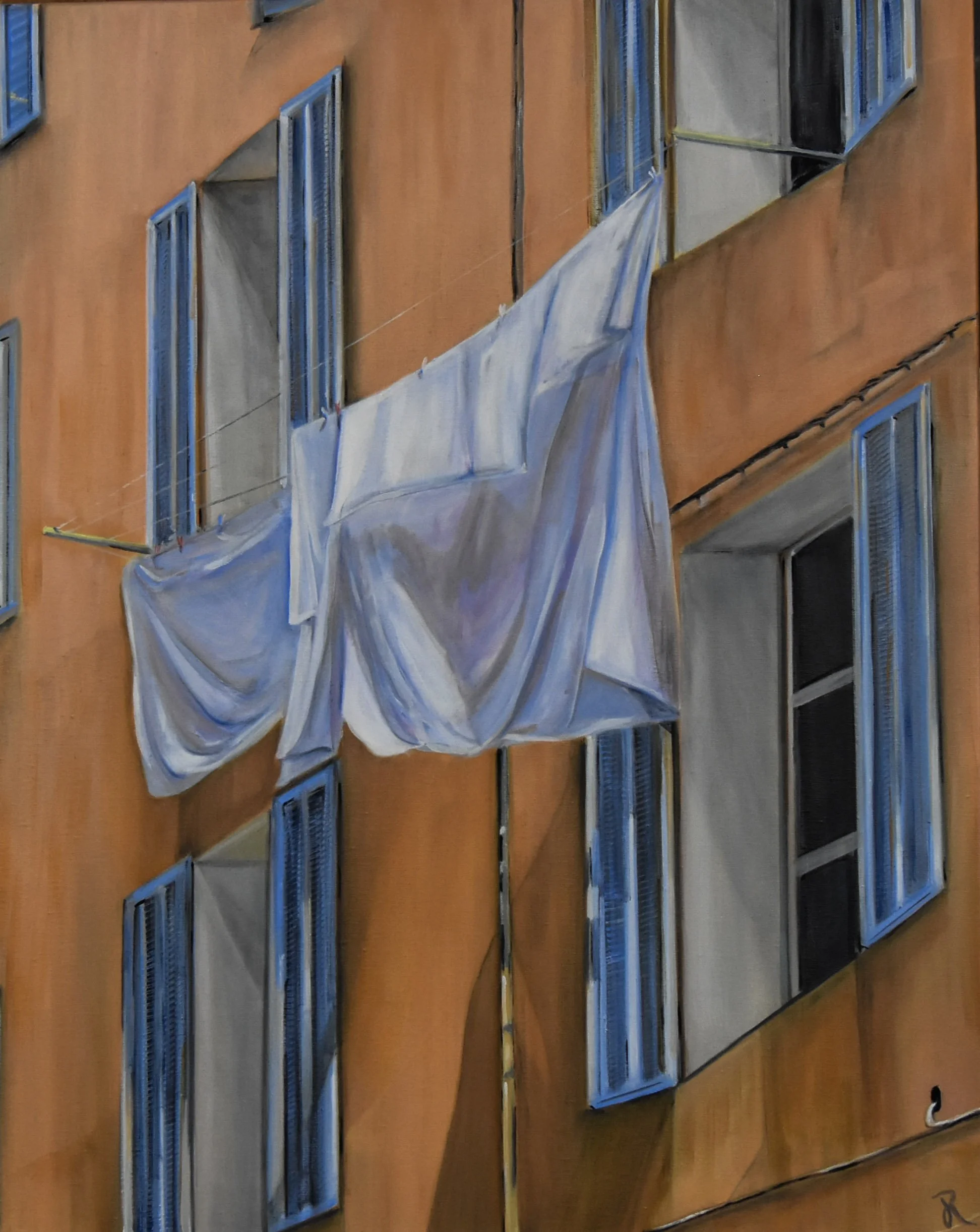 Blowing in the Wind Oil on linen 30" x 24"