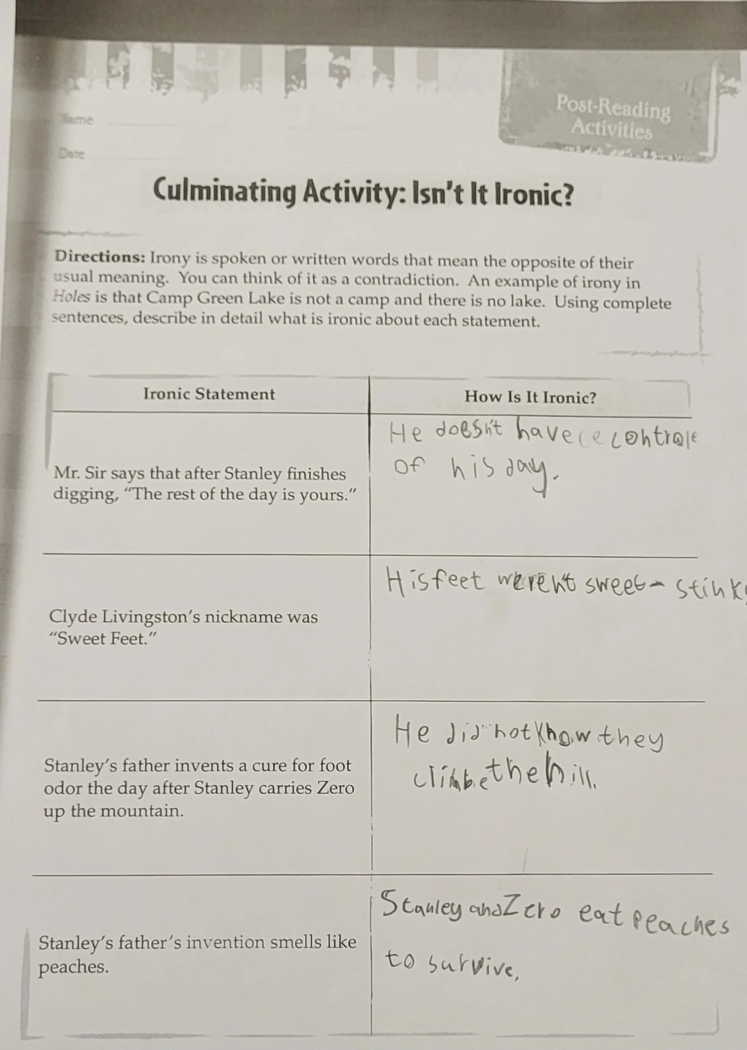 6th Grader Explaining Irony (2025)