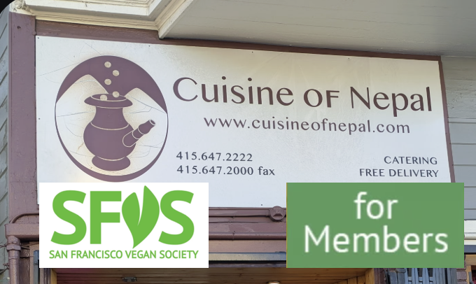 Dinner at Cuisine of Nepal [SFVS Members and Guests]