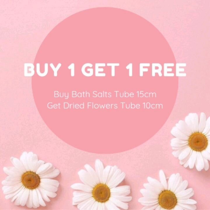 💕 Buy 1 Get 1 Free: Purchase 1 Bath Salts Tube (15cm) , Get 1 Dried Flowers Tube (10cm)
Buy more Get more 💕 

🎁 Perfect for Wedding Favours / Baby Shower /Bonbonniere /Bridal Shower /Hens Party/Bridesmaids Gifts/ I do crew bags/ Thanks Gifts 

🎀 