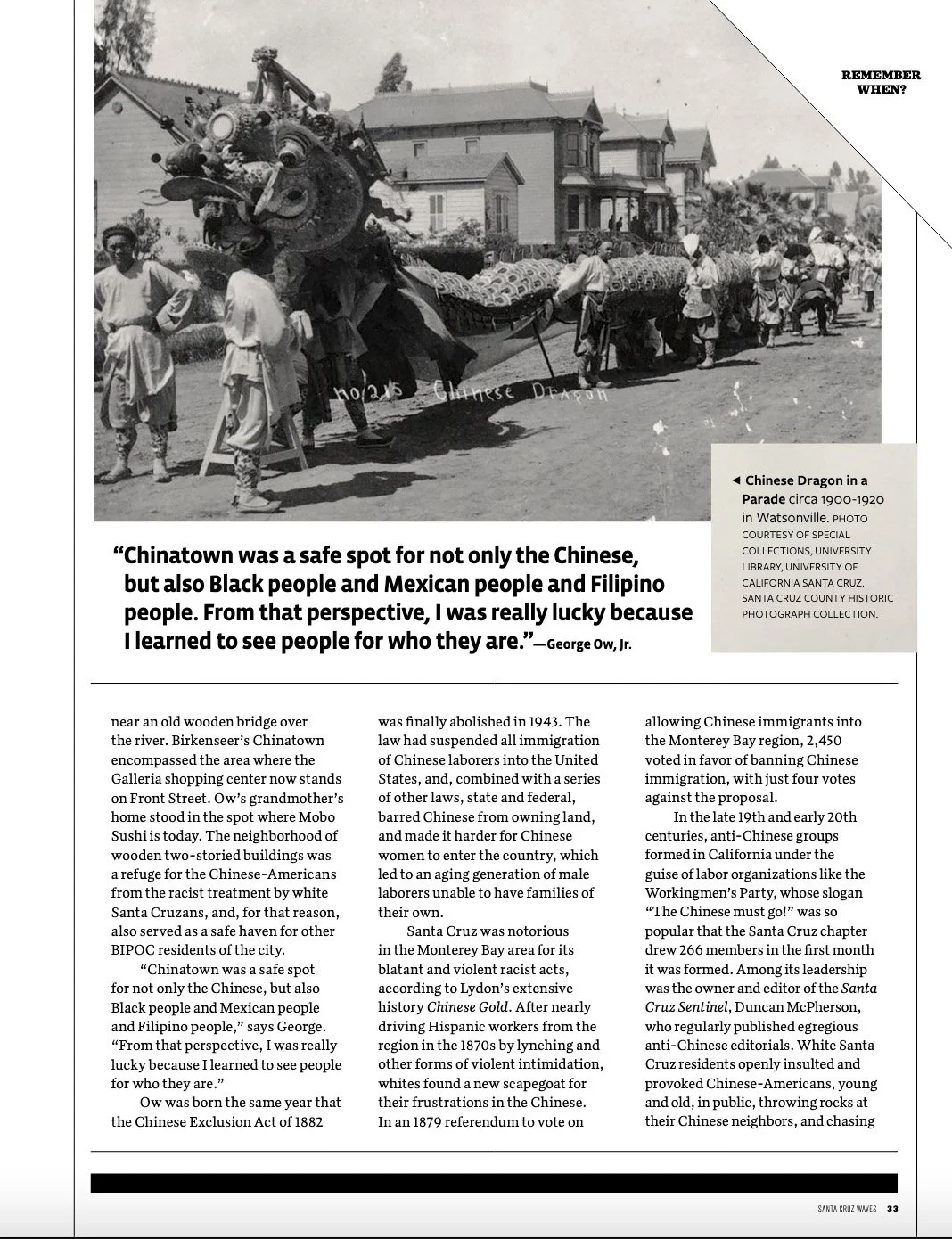 Historical photo research and permissions for Santa Cruz Waves