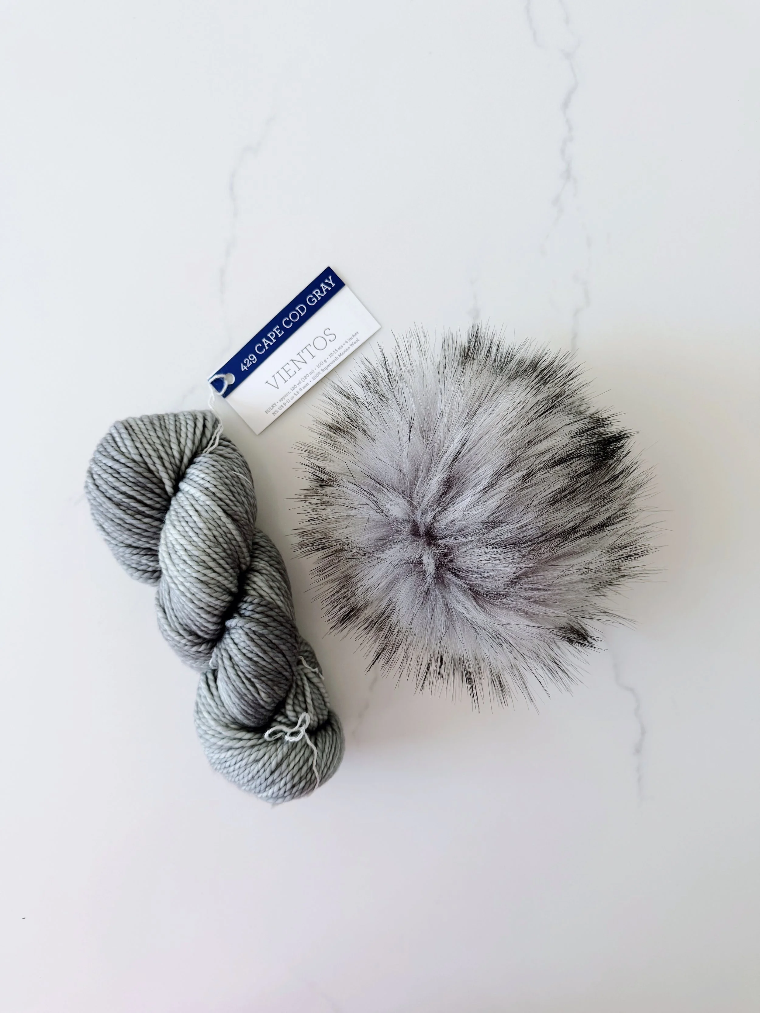 Vientos in Cape Cod Gray + Koala Pom