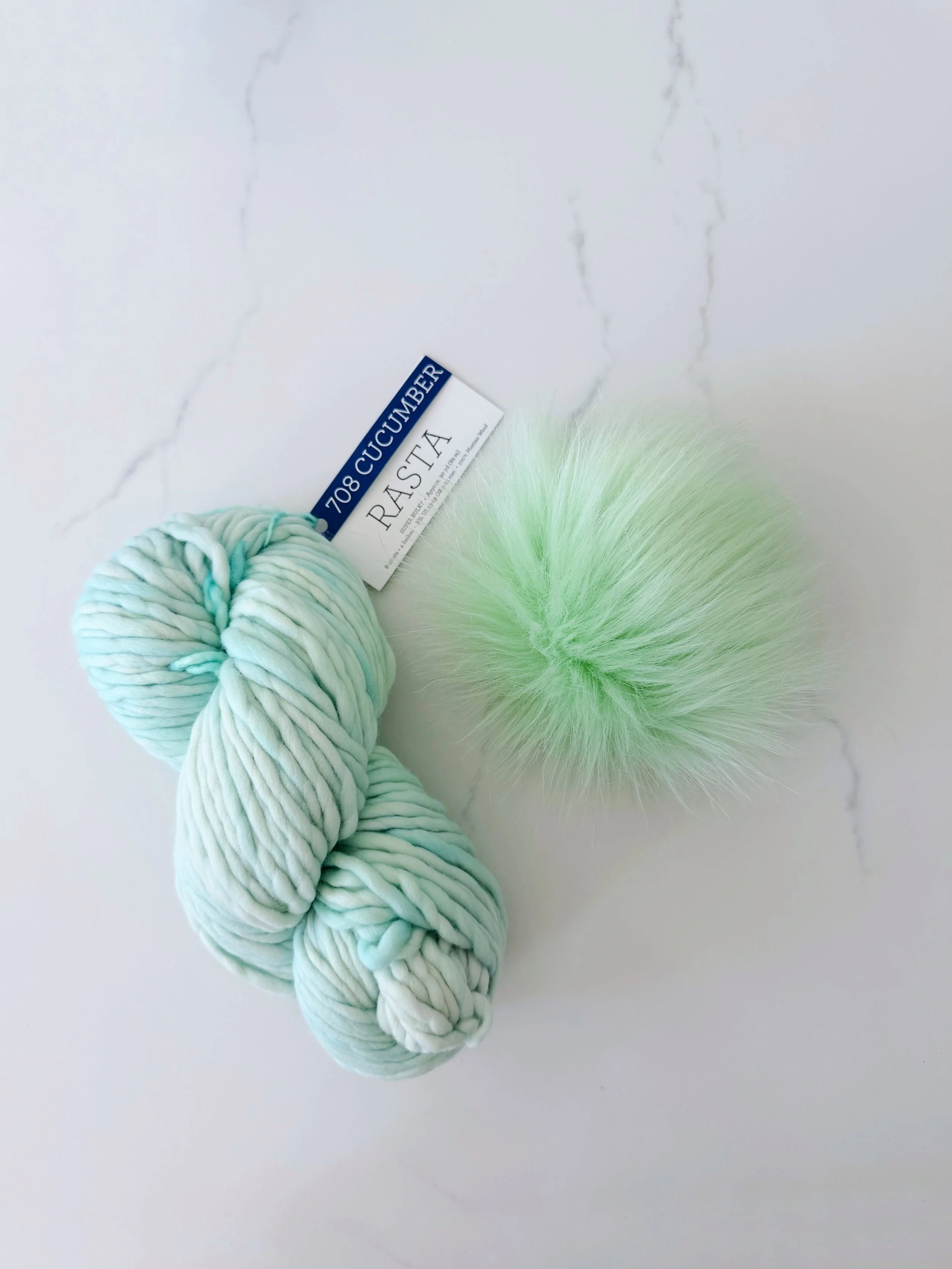 Rasta in Cucumber + Pistachio Pom