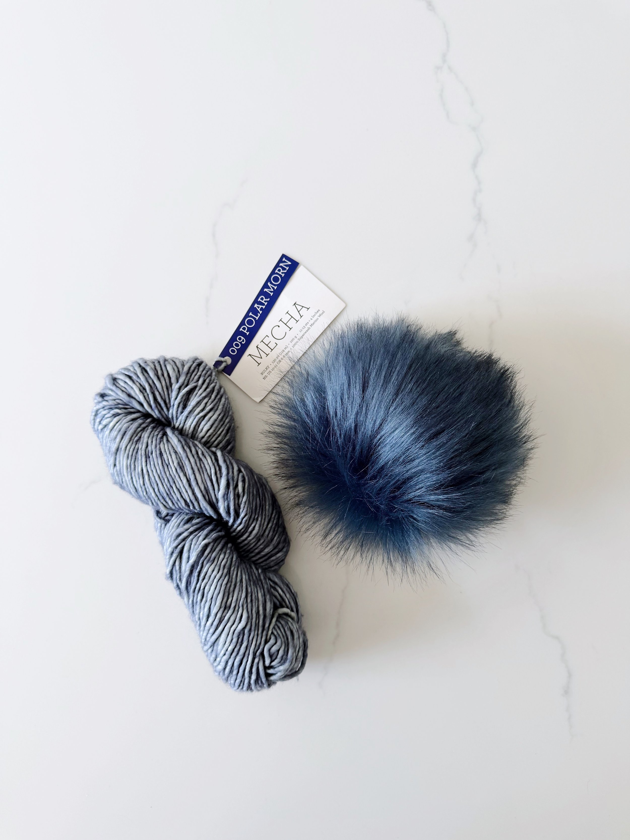 Malabrigo Mecha in Polar Morn + Naval Pom