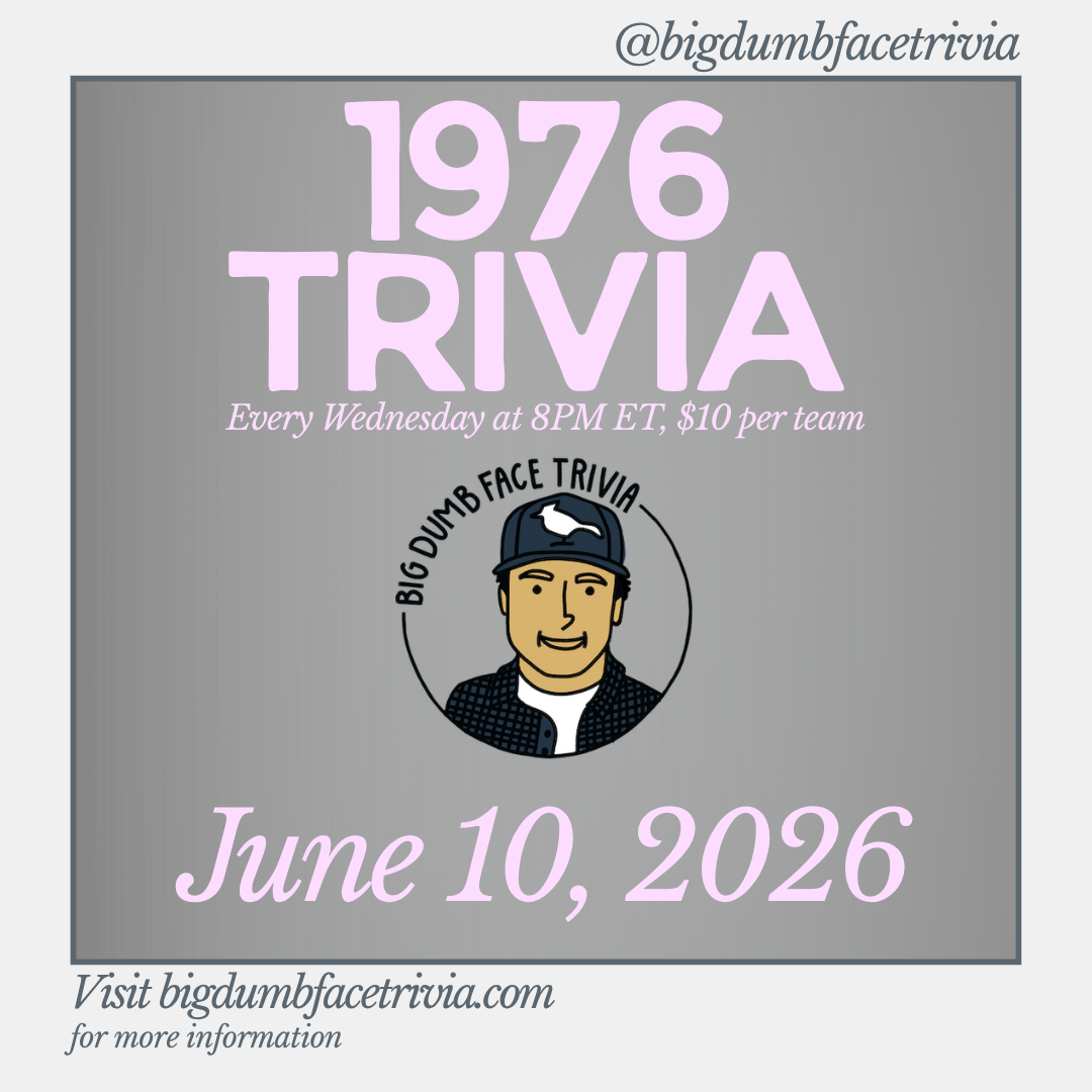 Wednesday Zoom Trivia with Host Adam of Big Dumb Face Trivia