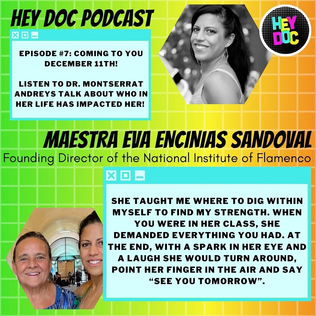 We&rsquo;re switching things up for episode&nbsp;#7! Dr. Montserrat is going to be speaking about some of her life&rsquo;s most impactful people! Coming out December 11.
.
Image description: Gradient green to orange background with a white grid overl