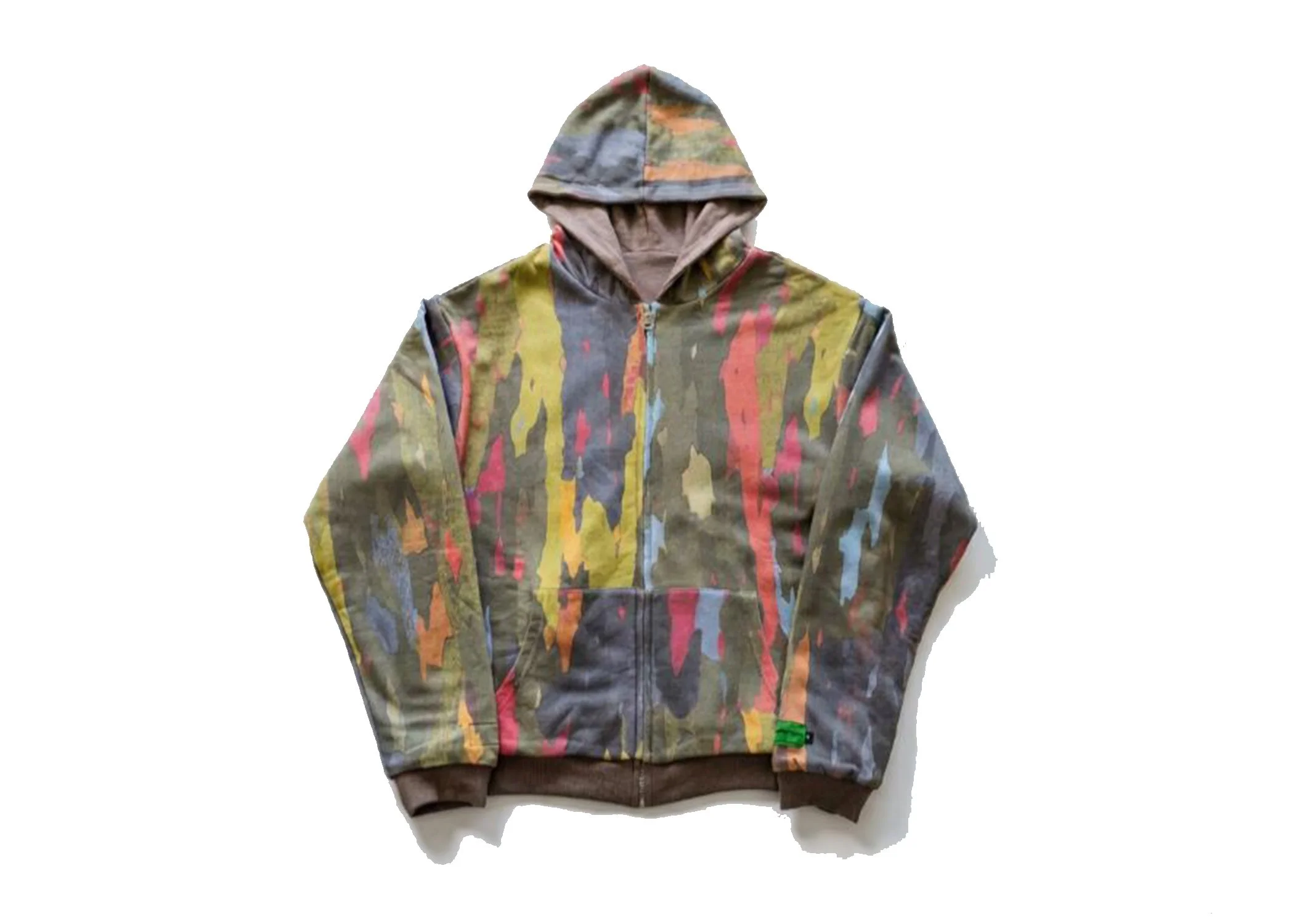 Fiber Workshop & Kapsel  Rainbow Eucalyptus Tree Reversible Camo Hoodie