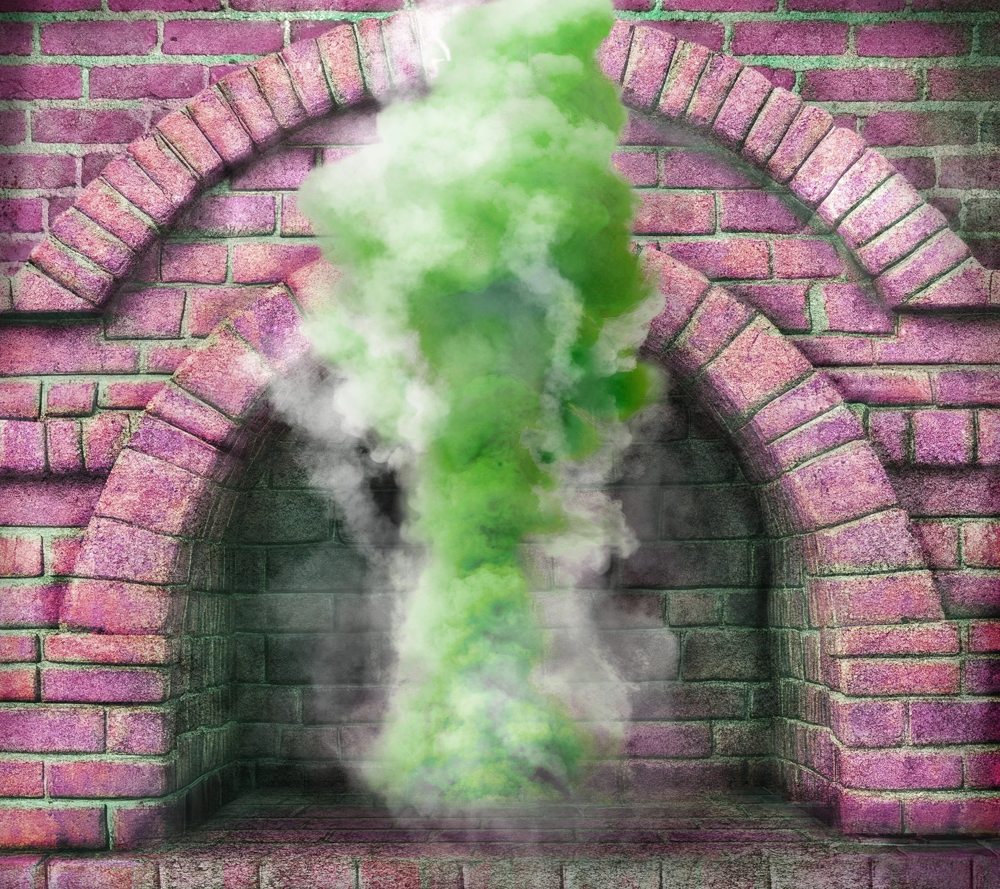 Giants lair artwork for Wiltshire creative 2025 pantomime Jack and Beanstalk. Designer Katie Lias. This artwork was used as a printed back cloth at 8mx6m 