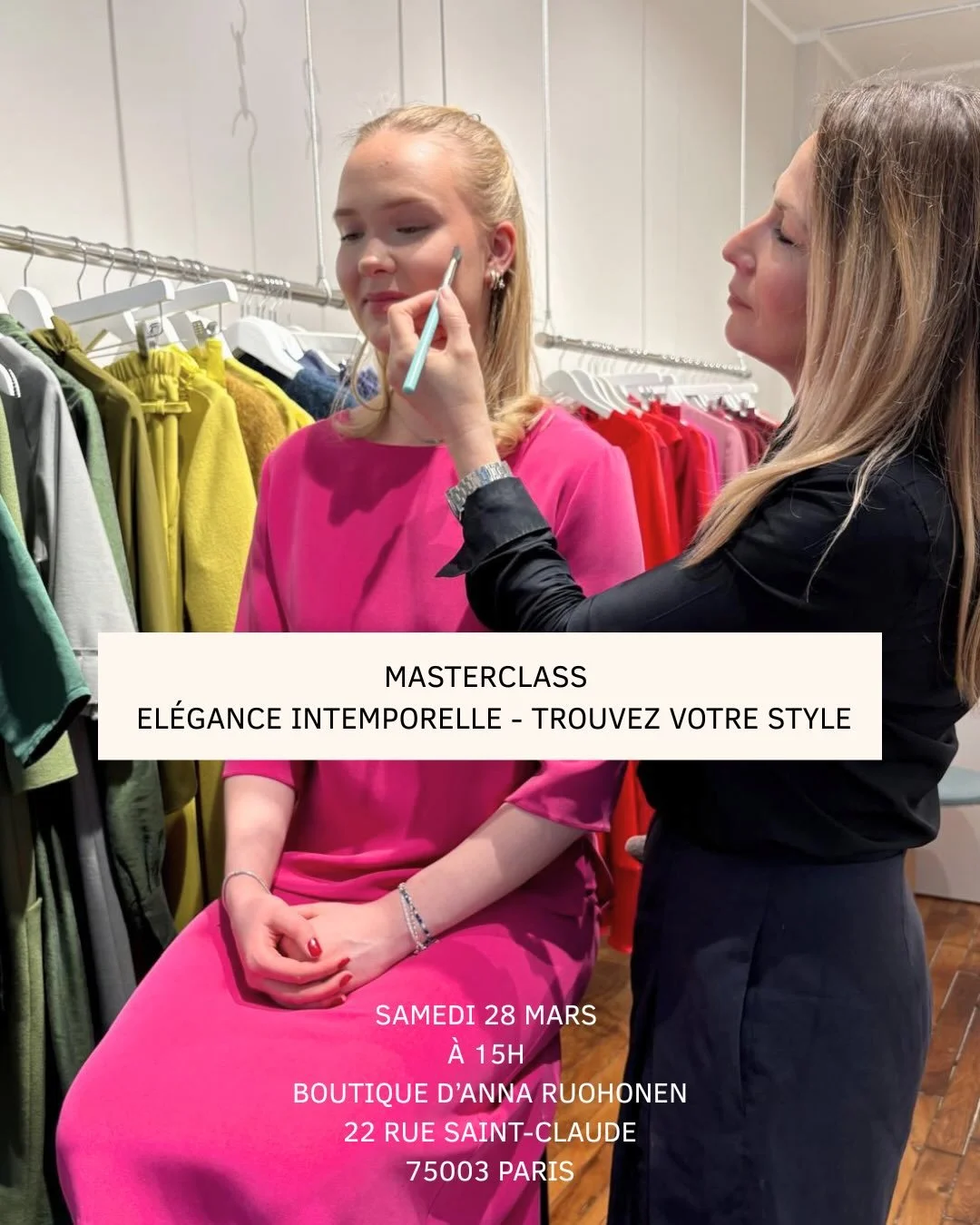 Un petit rappel amical : merci de me confirmer ta venue &agrave; la Masterclass en me r&eacute;pondant simplement en MP ou par mail: 
contact@meikki.fr
demain au plus tard.
Cela nous permettra d&rsquo;organiser l&rsquo;accueil de toutes les invit&eac