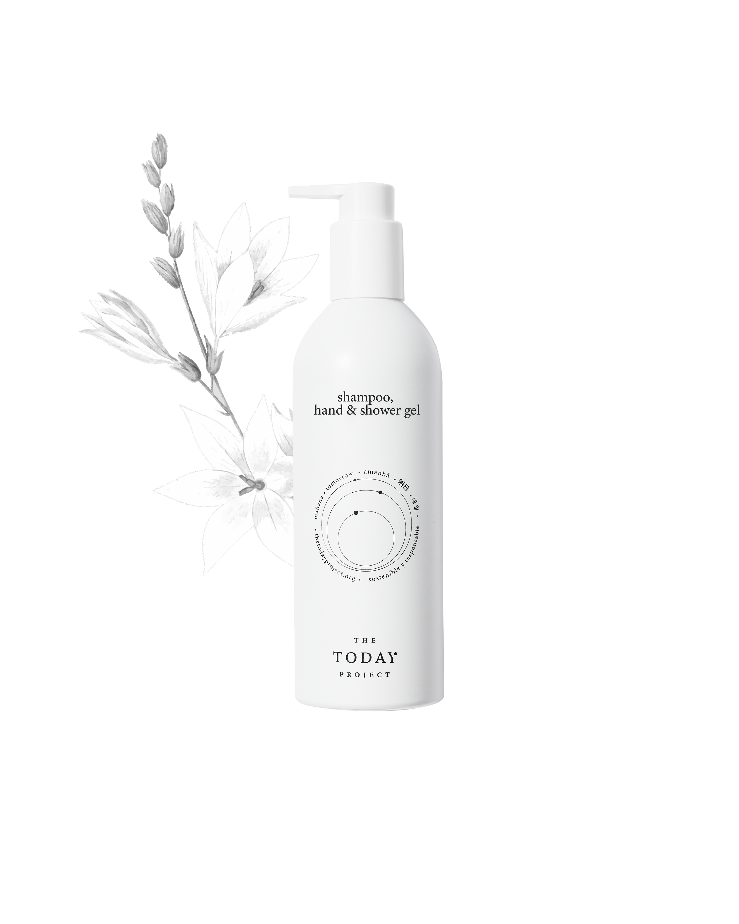 TUBEROSE DAWN shampoo, hand & shower gel