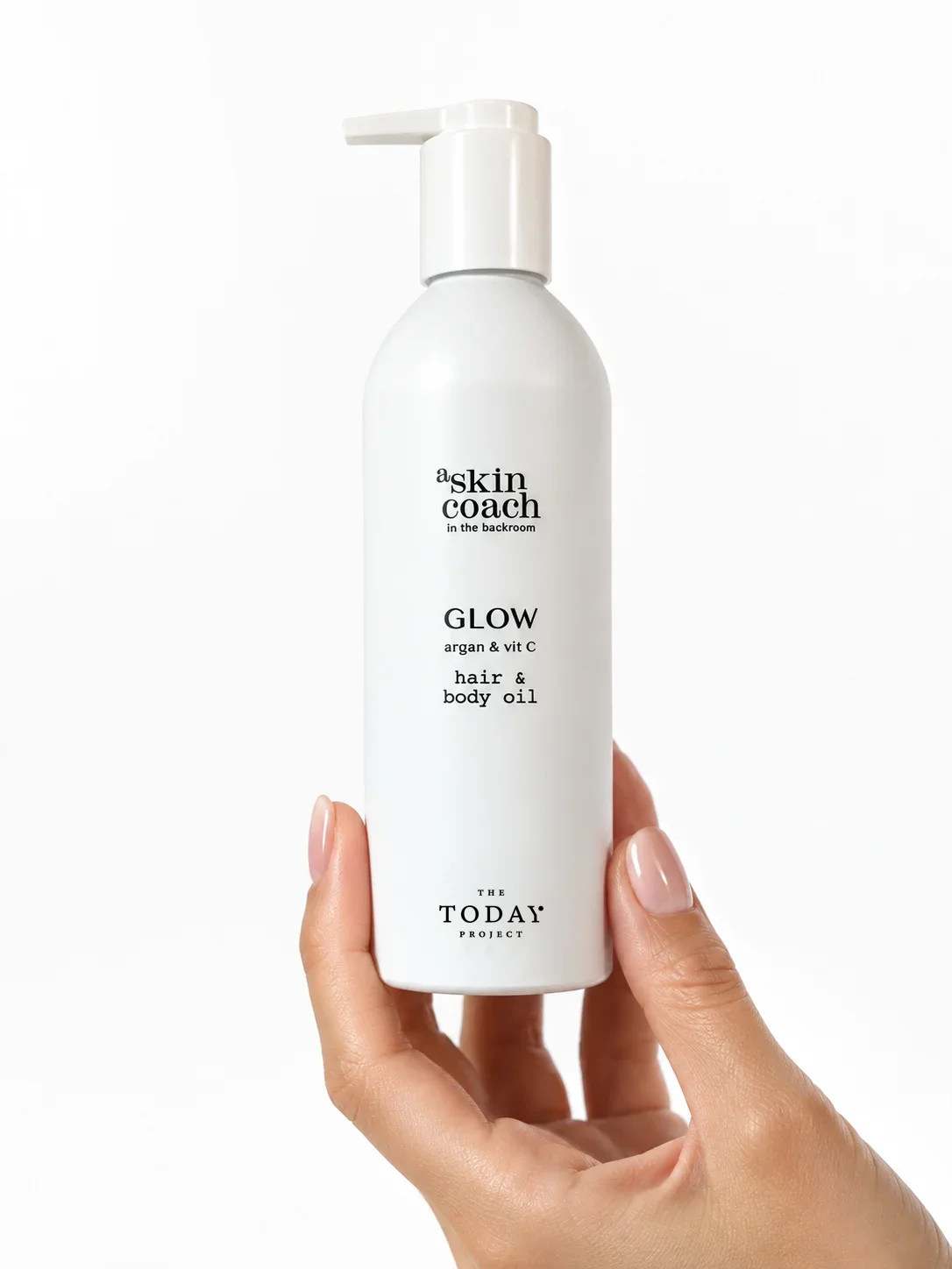 GLOW hair body oil 250 ml mano.webp