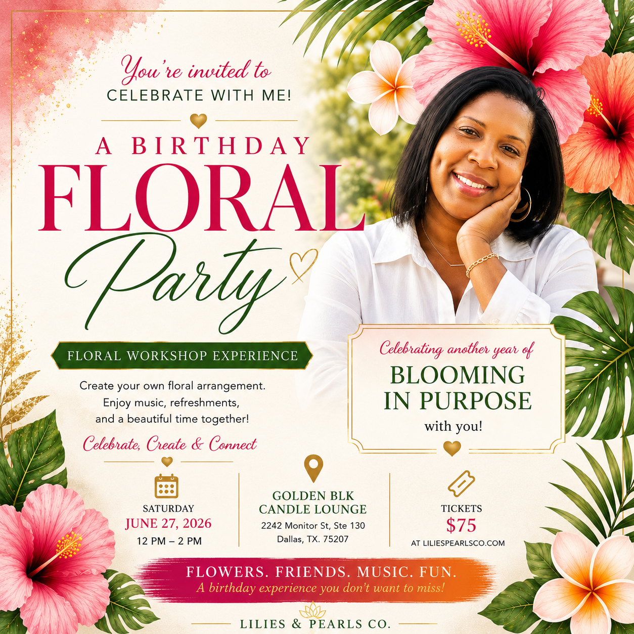 Floral Party: A Birthday Workshop Experience
