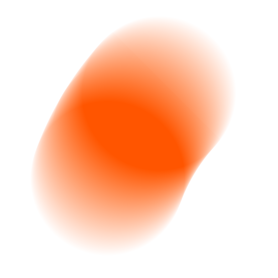 Digital illustration of an orange capsule pill with a red section on the right side.