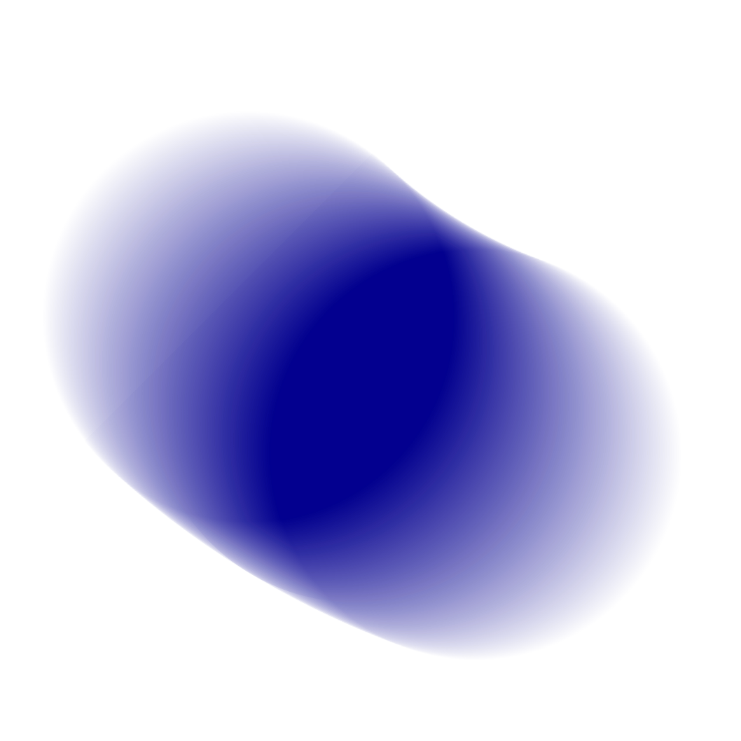 Abstract 3D blue sphere and rectangular shape on black background.