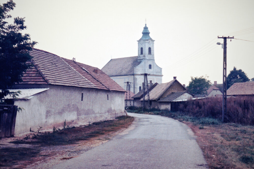 Back lane to the church