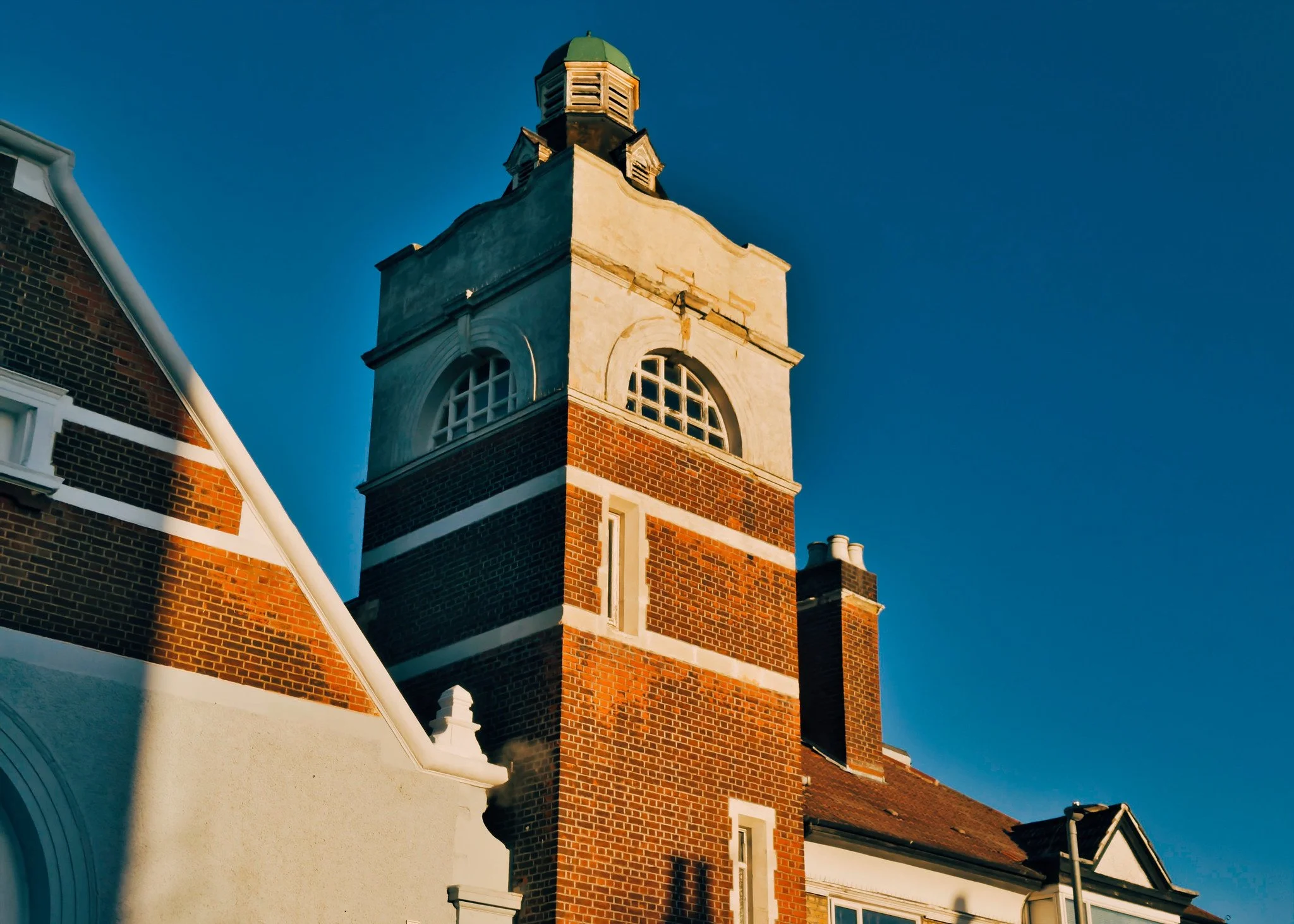 The belfry of the former Blegborough Road Mission Hall