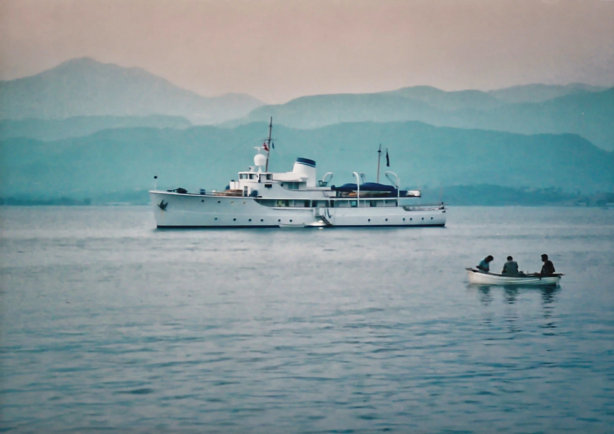 Dusk, fishermen at Fethiye