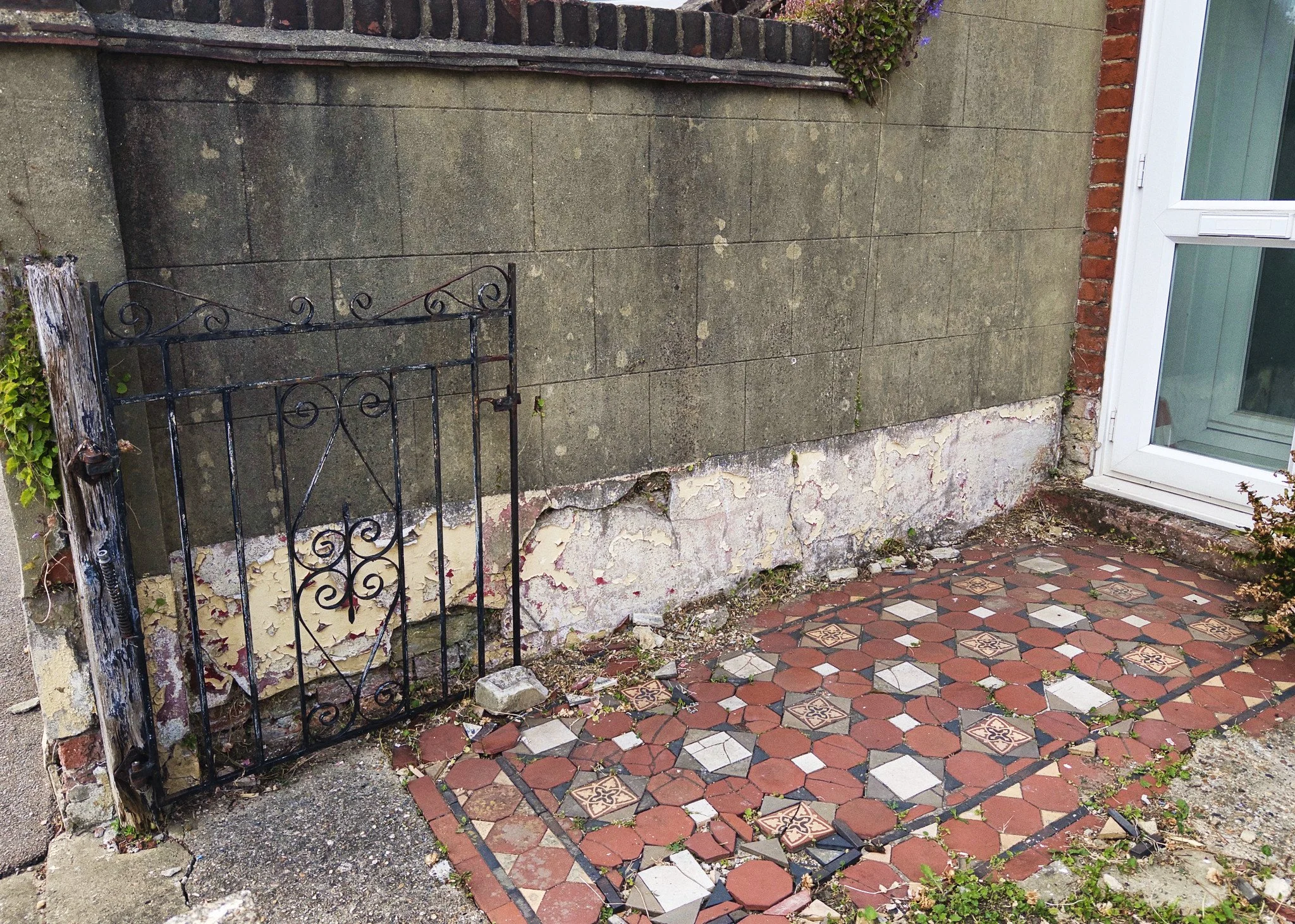 Old path and wall