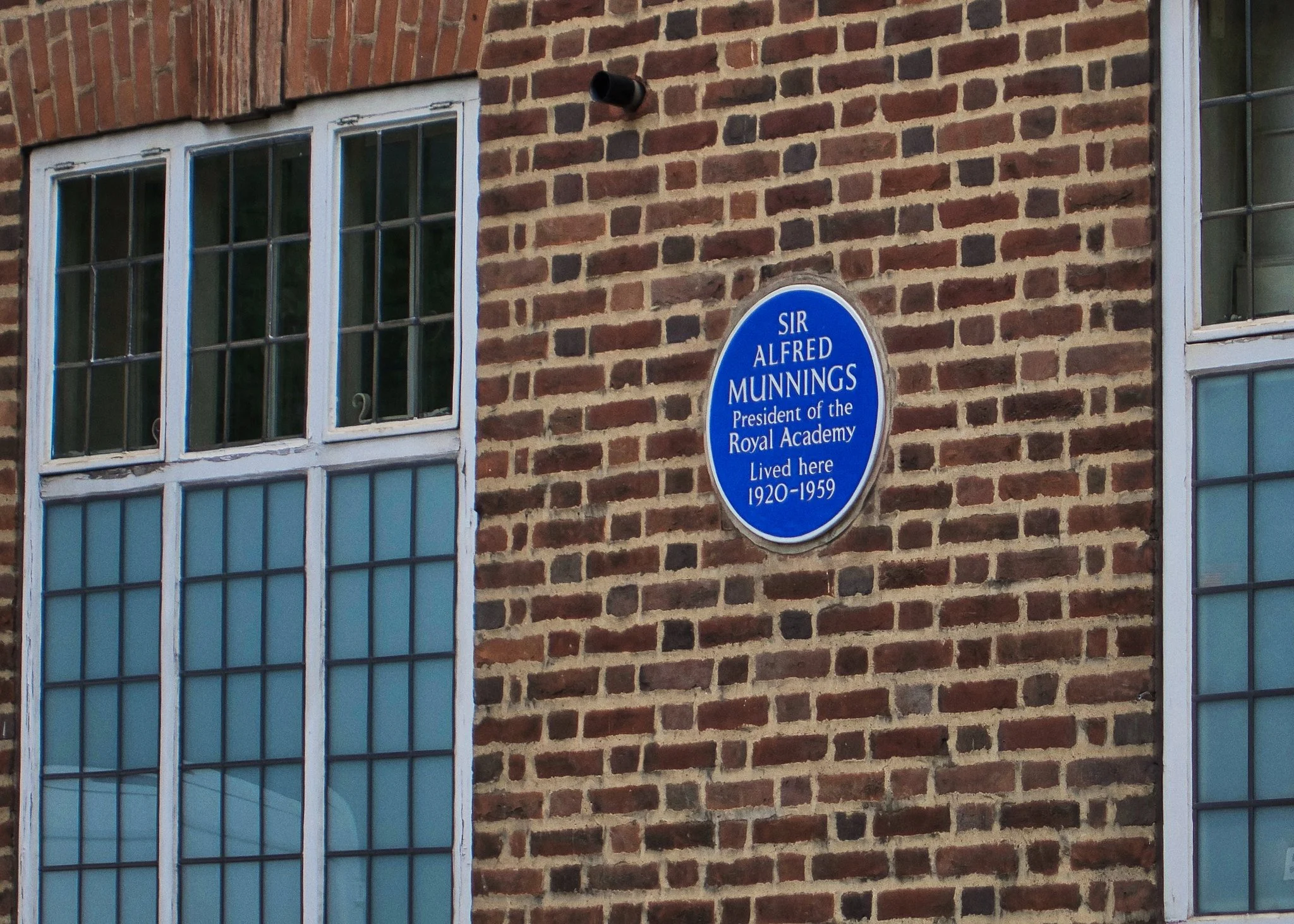 Sir Alfred Munnings blue plaque