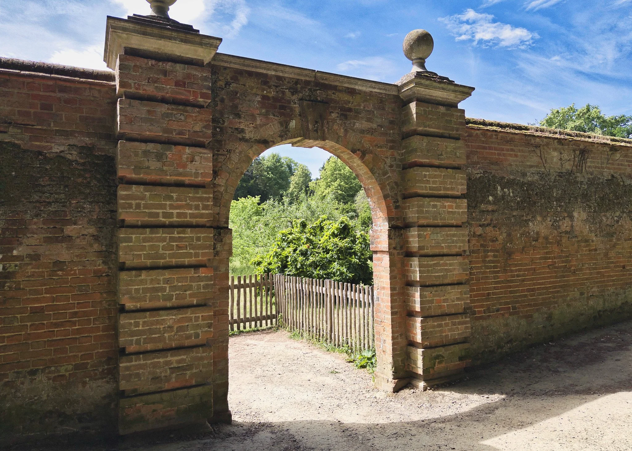 Walled garden entrance, Hatchlands Park