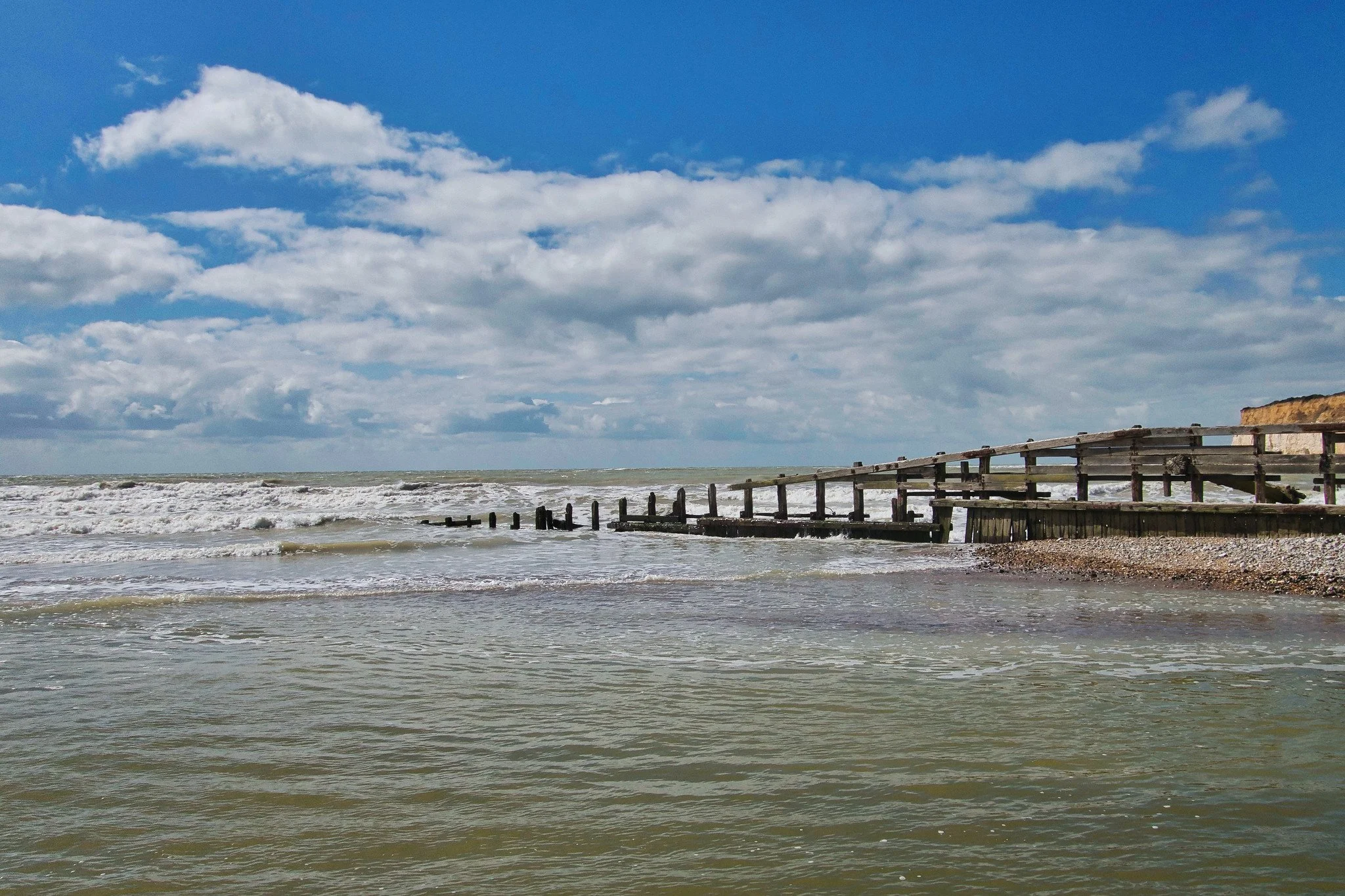 The English Channel at Cuckmere Haven