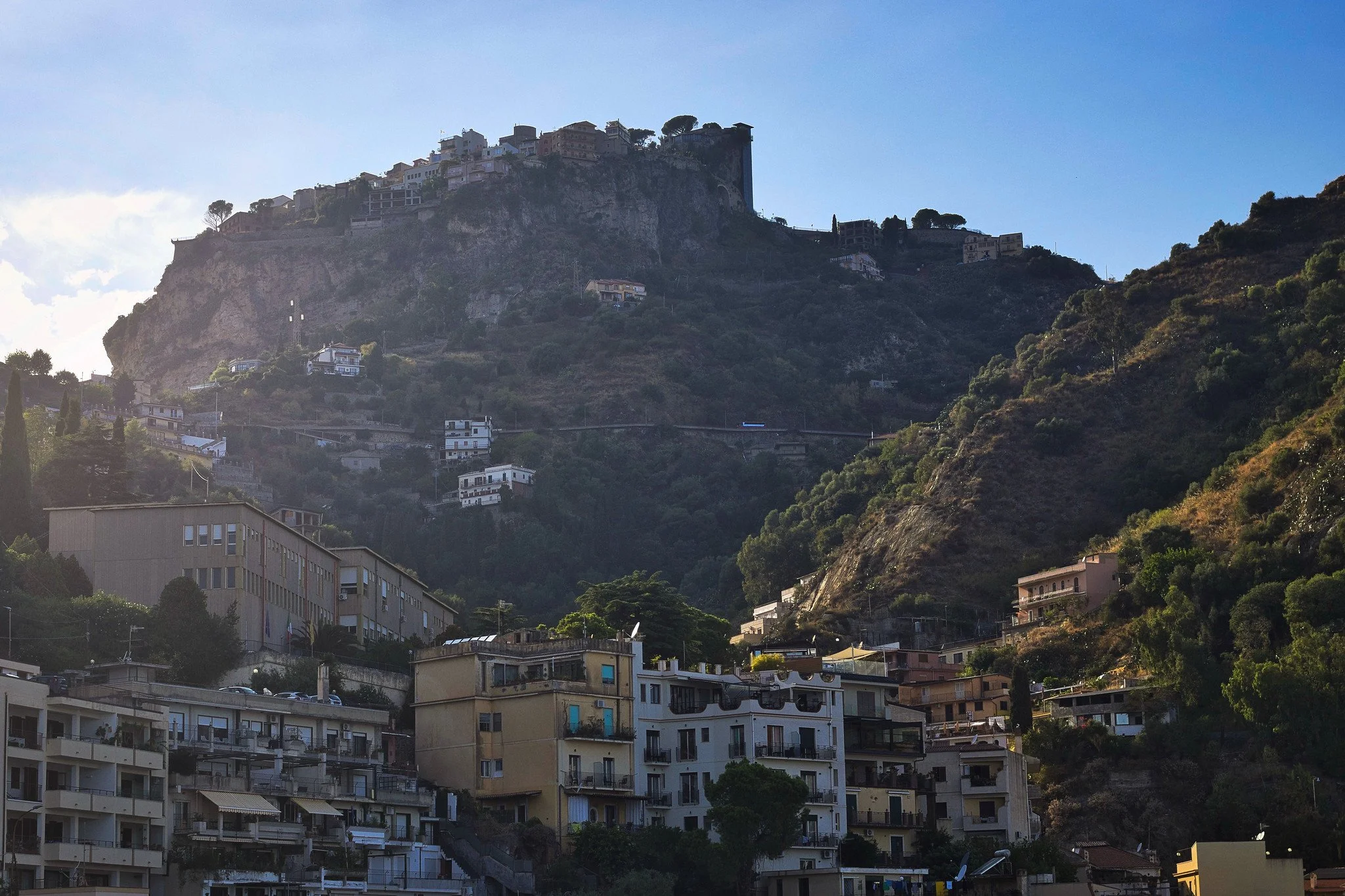 Castelmola from the lower town