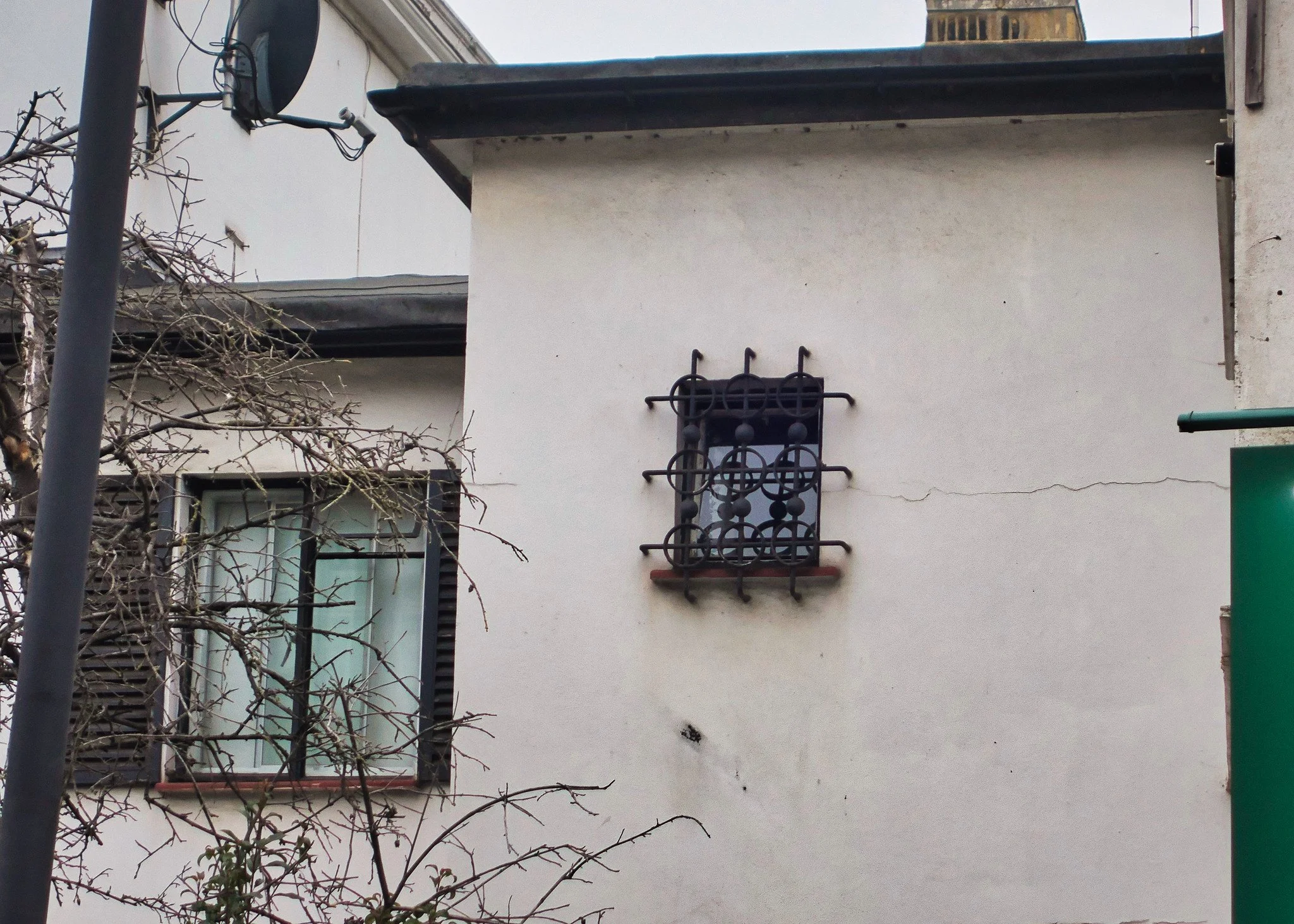 Barred window
