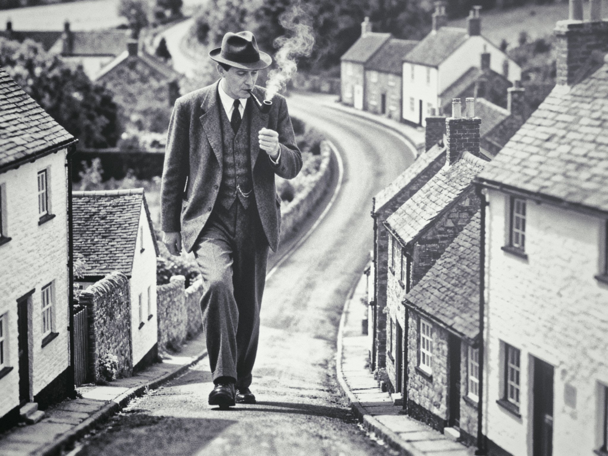 The Overseer walks through the village