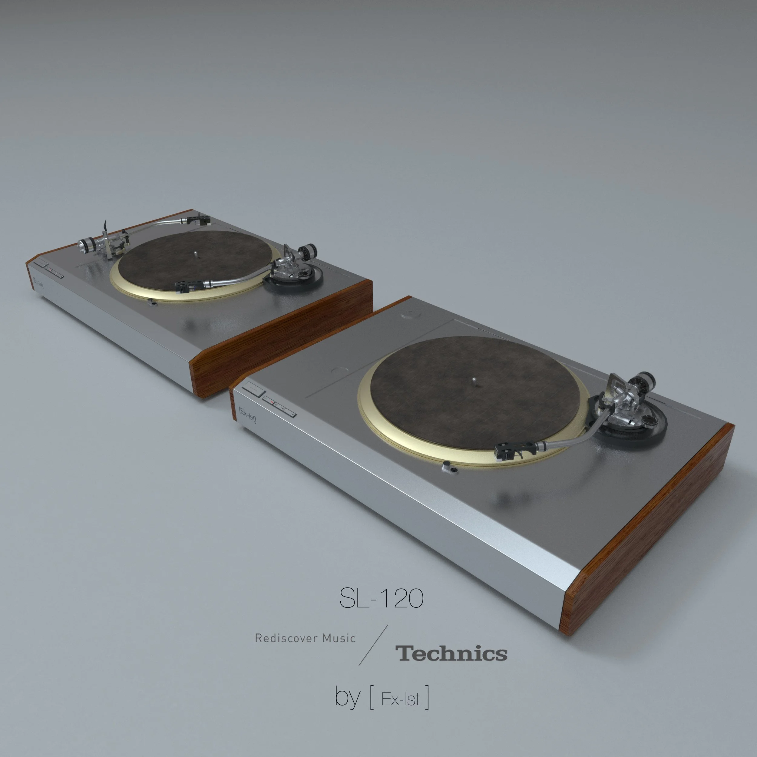 Product Design | Turntable Plinth Technics SL120 & SL121 (2023)