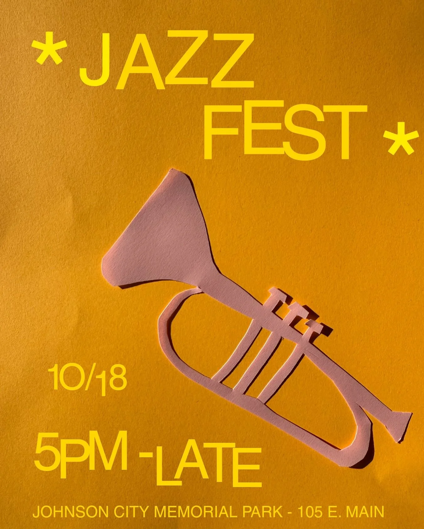 JAZZ FEST tonight (10/18)! Starting at 5PM, our city is putting on a Jazz Fest in the park right behind Nice N Easy. Cruise out, and cruise in for a drink between sets, and/or get a couple to go and drink ‘em in the park. That’s what I wo
