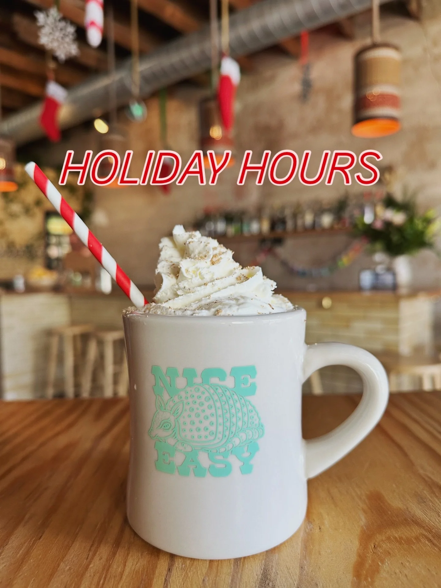 🎄🎄🎄HOLIDAY HOURS🎄🎄🎄
⭐️ Monday, Dec. 22:  4pm &mdash; 10pm
⭐️ Tuesday, Dec. 23:  4pm &mdash; 10pm
💤 Wednesday, Dec. 24:  CLOSED
💤 Thursday, Dec. 25:  CLOSED
⭐️ Friday, Dec. 26:  4pm &mdash; 12am
⭐️ Saturday, Dec. 27:  12pm &mdash; 12am
⭐️ Sund