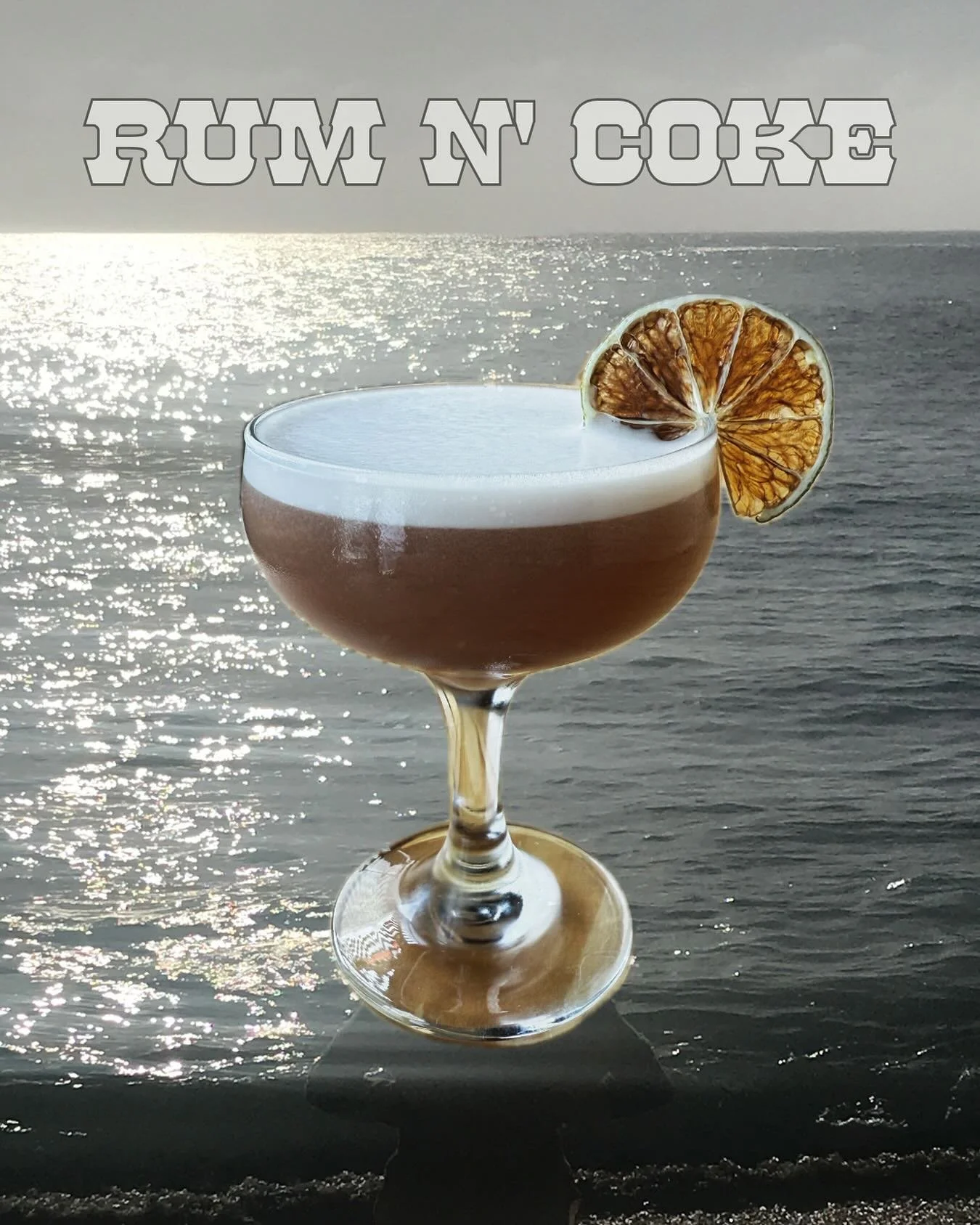 RUM N&rsquo; COKE DAIQUIRI!
.
.
Ok this one is kind of wild. Like 7am in Key West wild. Two types of rum (Hamilton Pot Still Black and Pusser&rsquo;s), Amaro Montenegro, Cherry Heering, Lime, Plum Bitters. A rum and coke that doesn&rsquo;t contain co