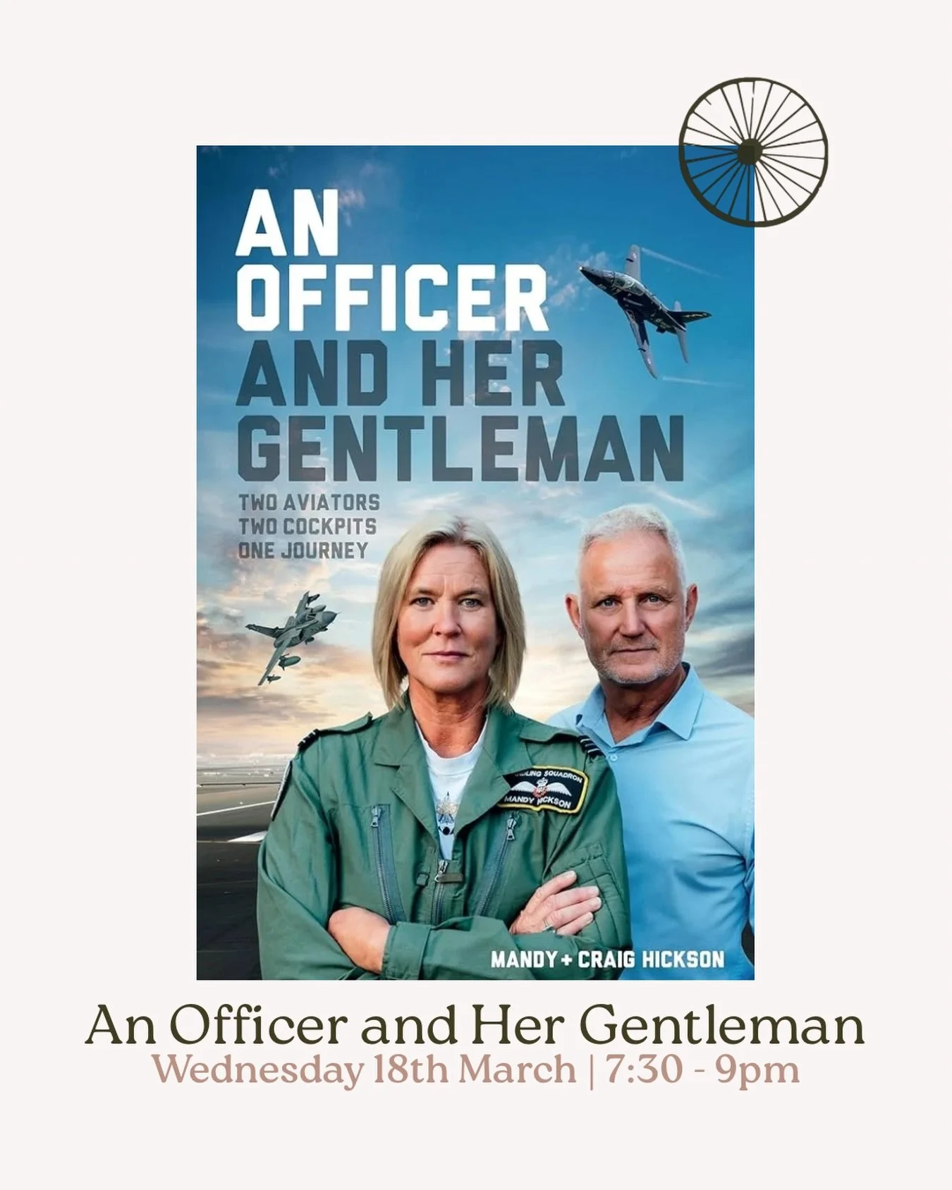 Join Ali @alimartintv in conversation with Mandy @mandyhicksonspeaker + Craig Hickson @hickoc320 as they share the story behind their dual memoir - a candid look at courage, failure, resilience, + the realities of life as a frontline RAF fast jet pil