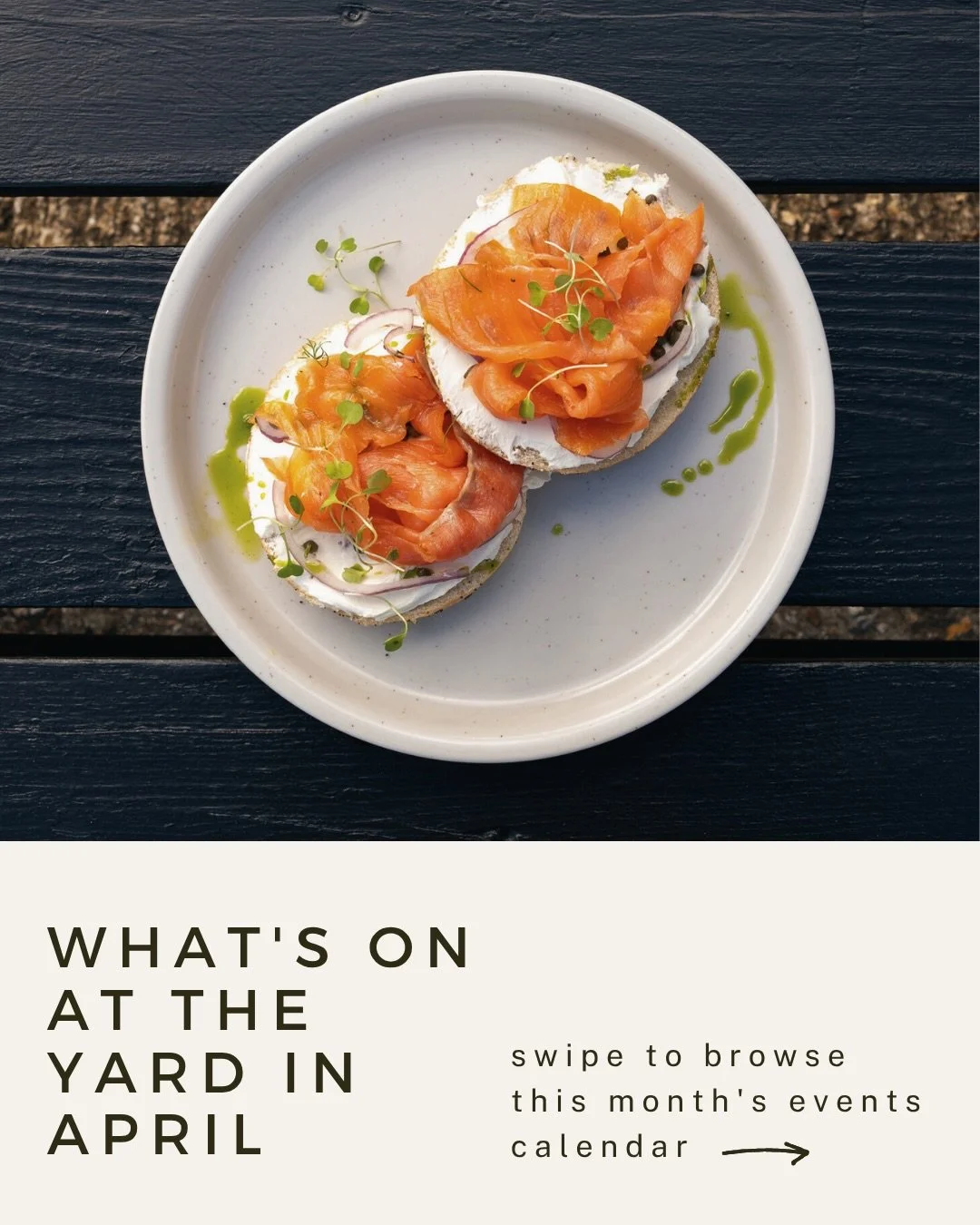 What&rsquo;s on in April 🐣 ->